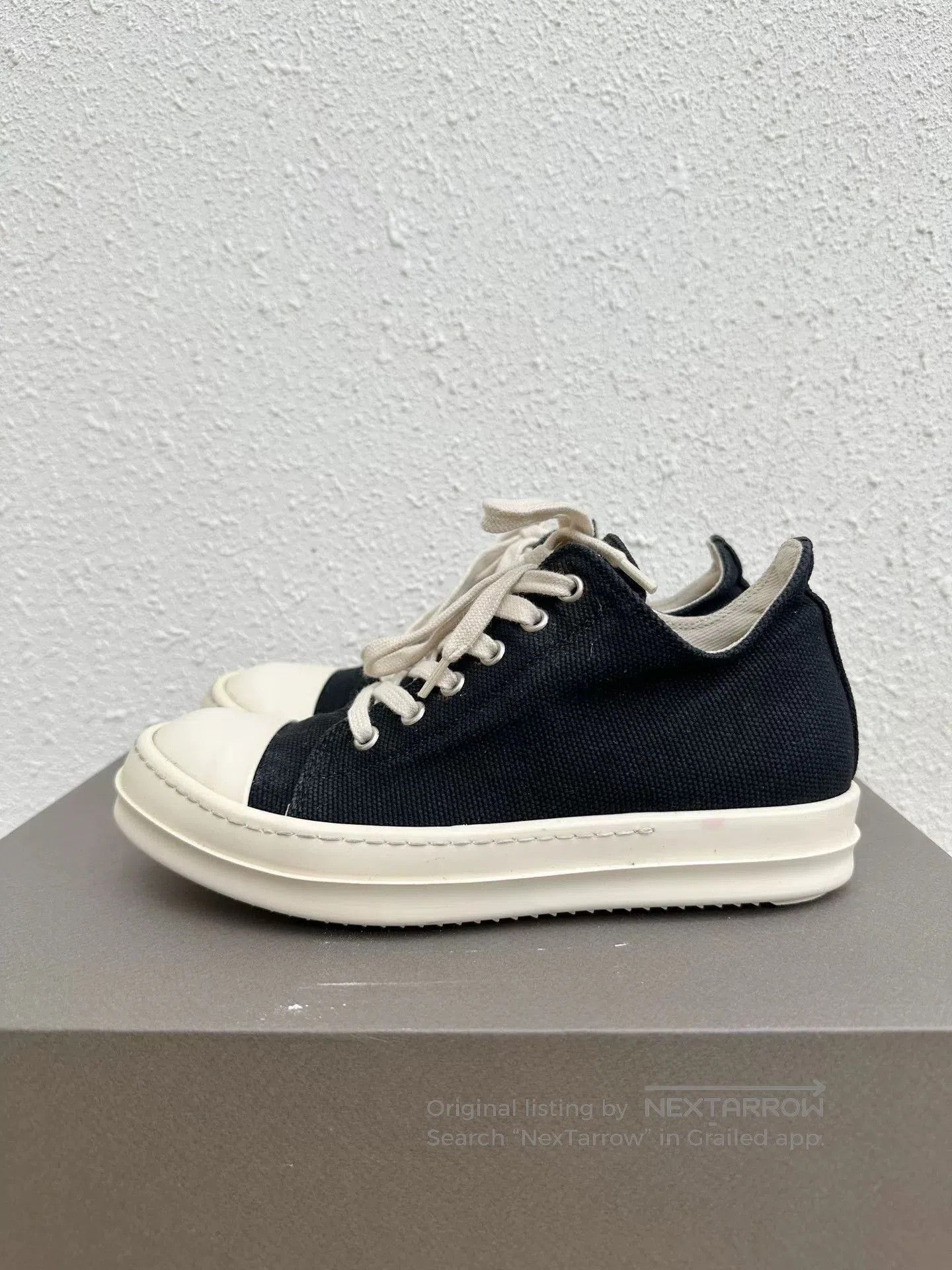 Rick Owens Drkshdw Rick Owens DRKSHDW Canvas Black White. Size US 5 / IT 35 - 6 Thumbnail