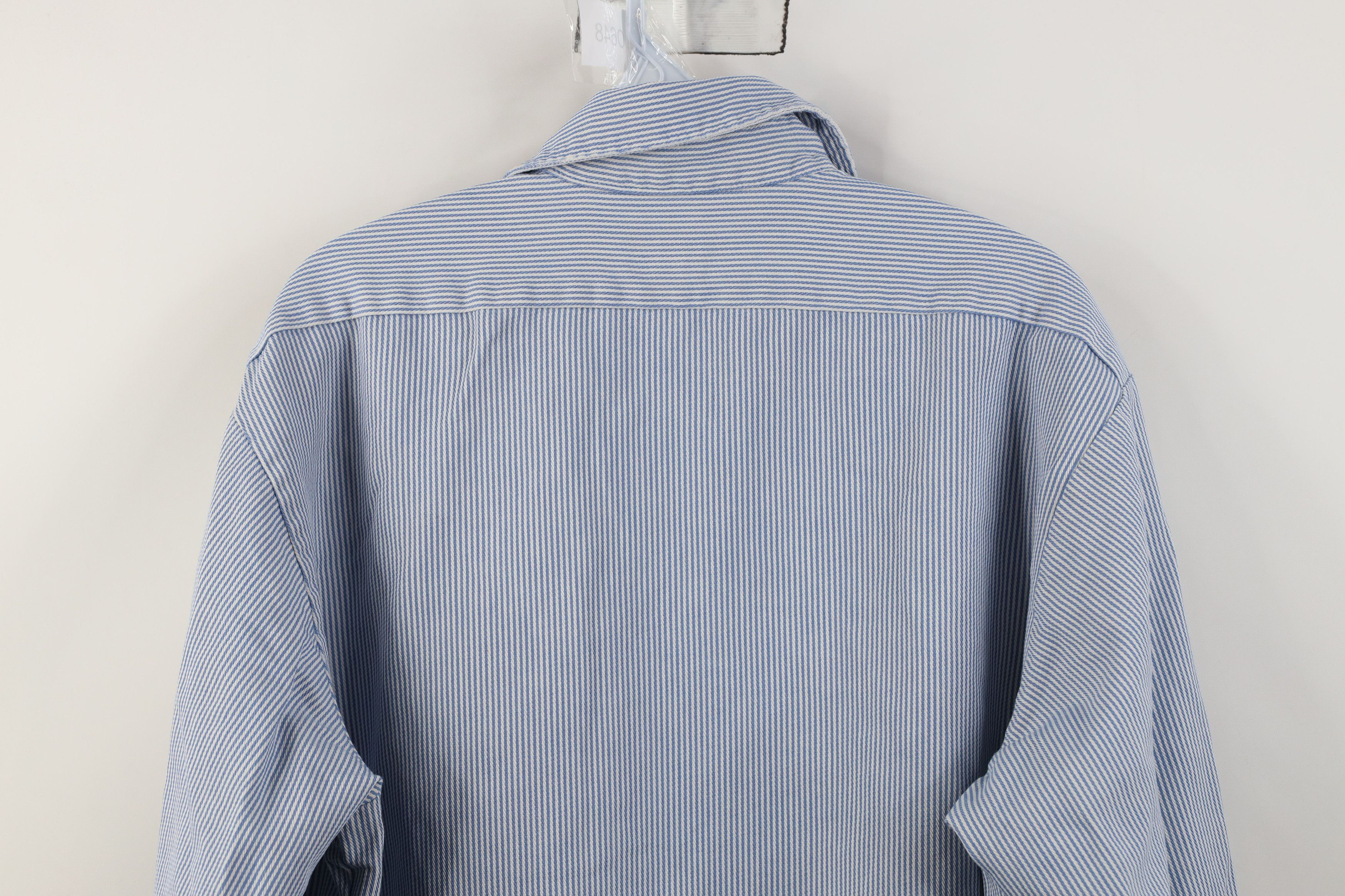 Vintage Bulwark FR Resistant Hickory Striped Button Shirt Workwear Size US L / EU 52-54 / 3 - 15 Thumbnail