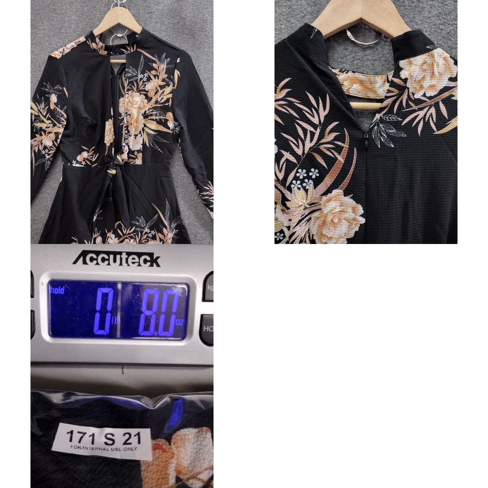 Nasty Gal Nasty Gal Floral Dress Midi Long Sleeve Mock Neck Size 2 Size XS / US 0-2 / IT 36-38 - 9 Thumbnail