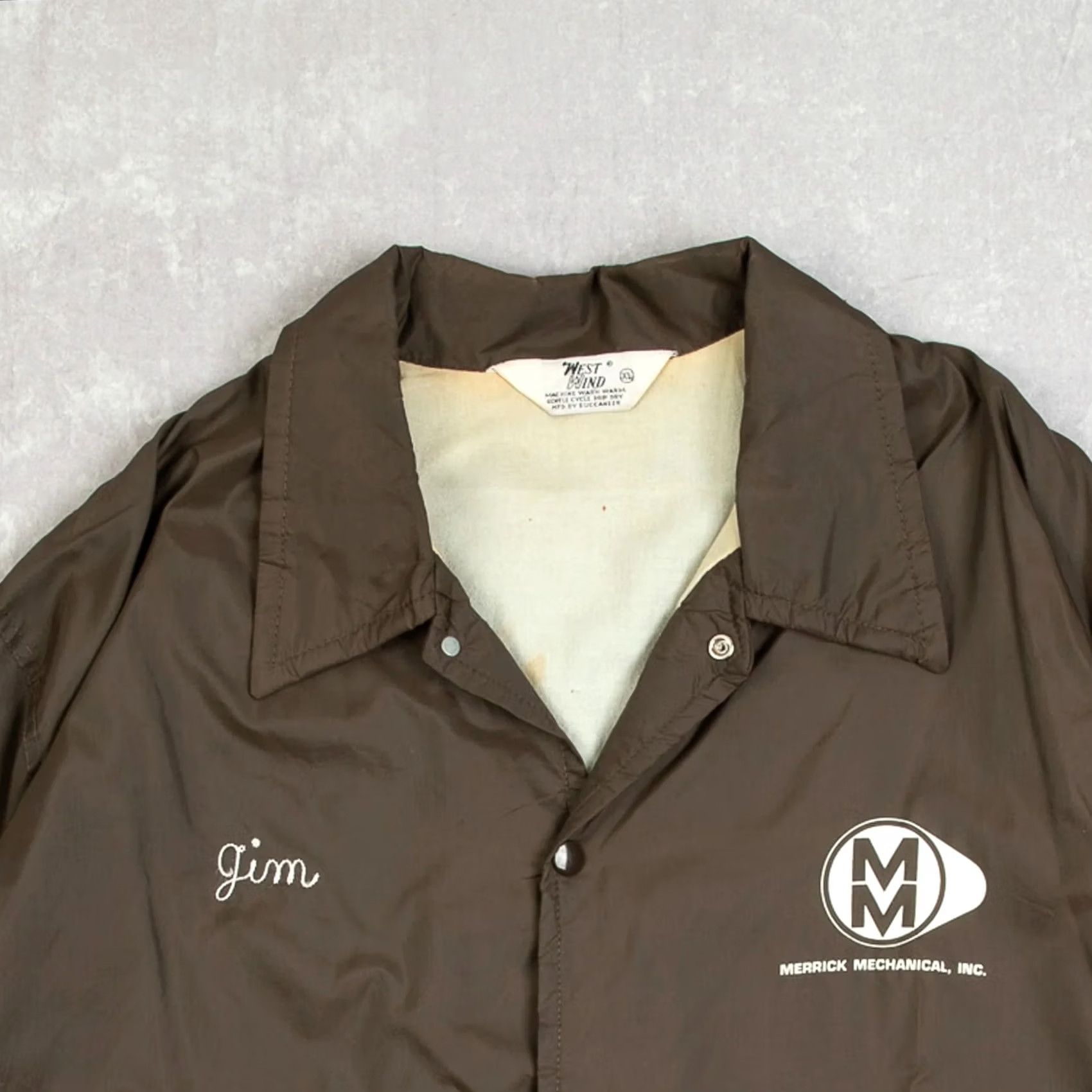 Coach VINTAGE West Wind Men's 1980s Nylon Coach Jacket Brown X-Large Size US XL / EU 56 / 4 - 3 Thumbnail