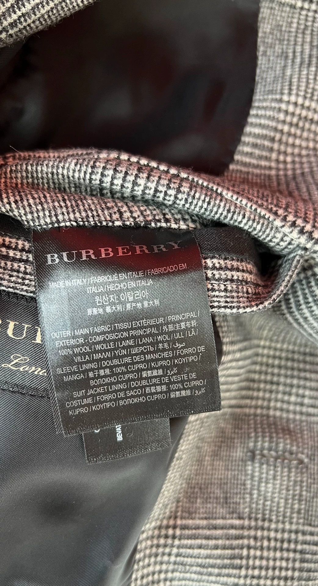 Burberry Burberry Prorsum Prince of Wales Check Blazer 46 Size 46S - 6 Thumbnail