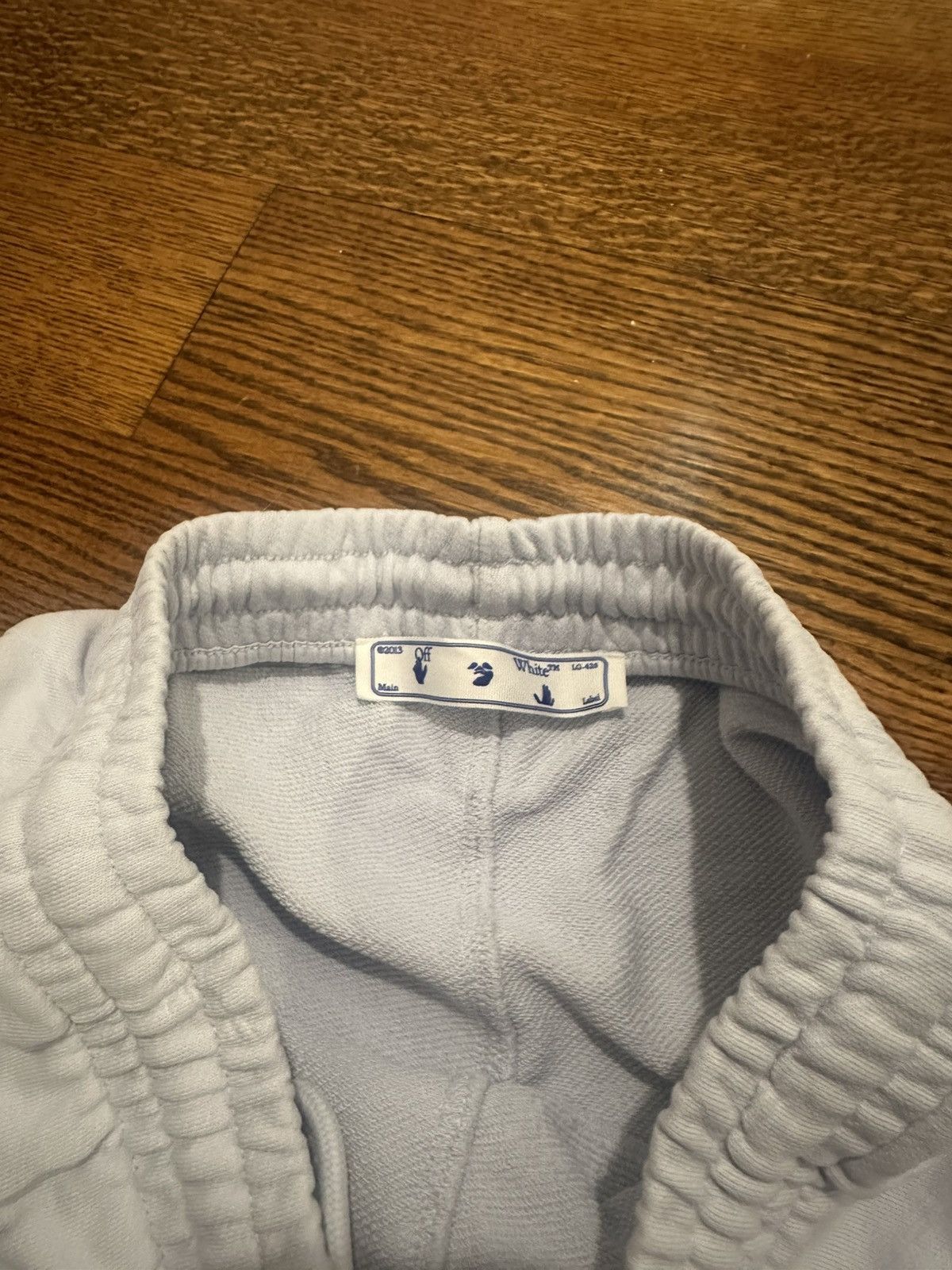 Off-White Off-White Mens L Signature Pony Fleece Jogger Sweatpants Size US 27 - 6 Thumbnail