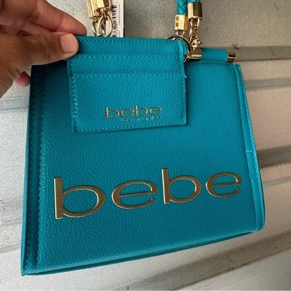 Bebe NWT BEBE FABIOLA TOP HANDLE CROSSBODY CAPRI BLUE Size ONE SIZE - 2 Thumbnail
