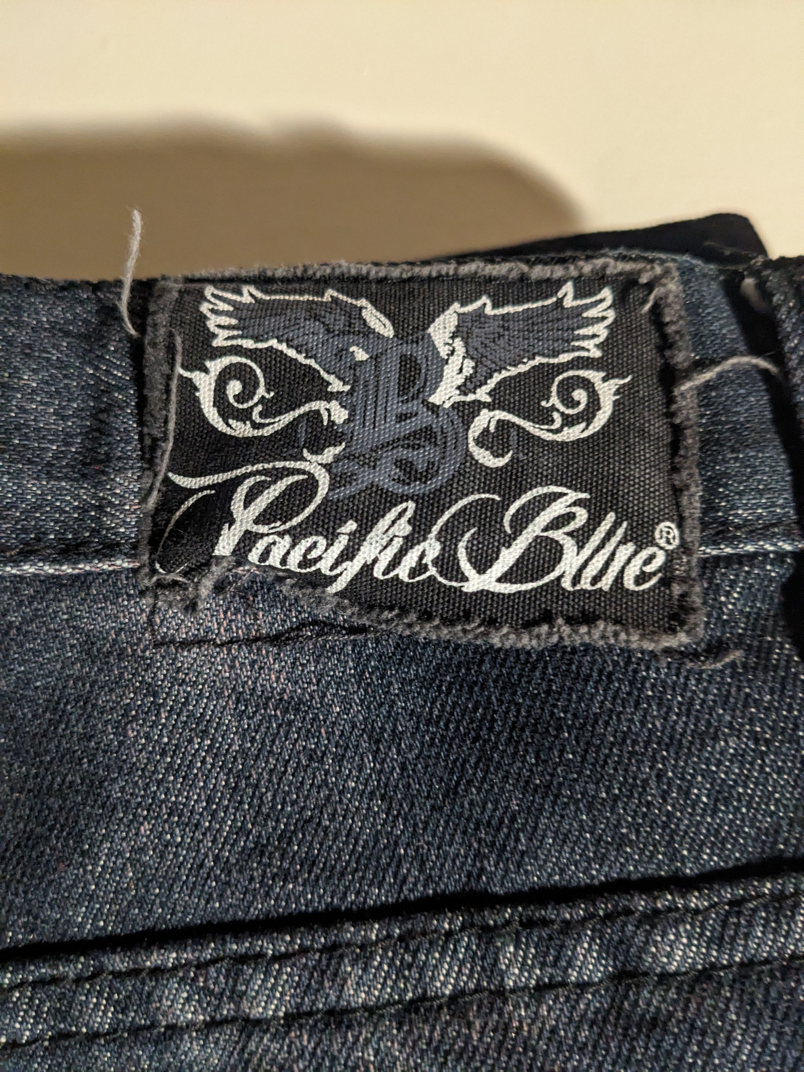 Designer × Vintage Vintage Y2K Pacific Blue 36 x 30 Navy Baggy Denim Jeans Size US 36 / EU 52 - 2 Thumbnail