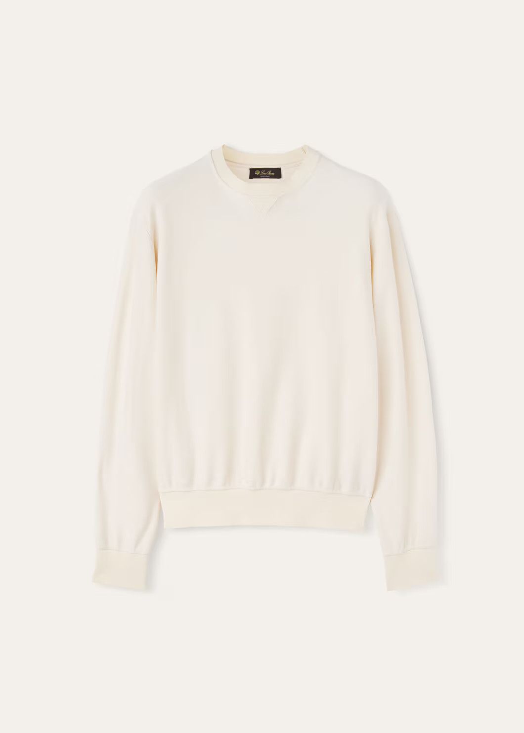 Loro Piana o1w1db10125 FAO0216 Hotaka Crewneck Sweater in Off White Size US L / EU 52-54 / 3 - 1 Thumbnail