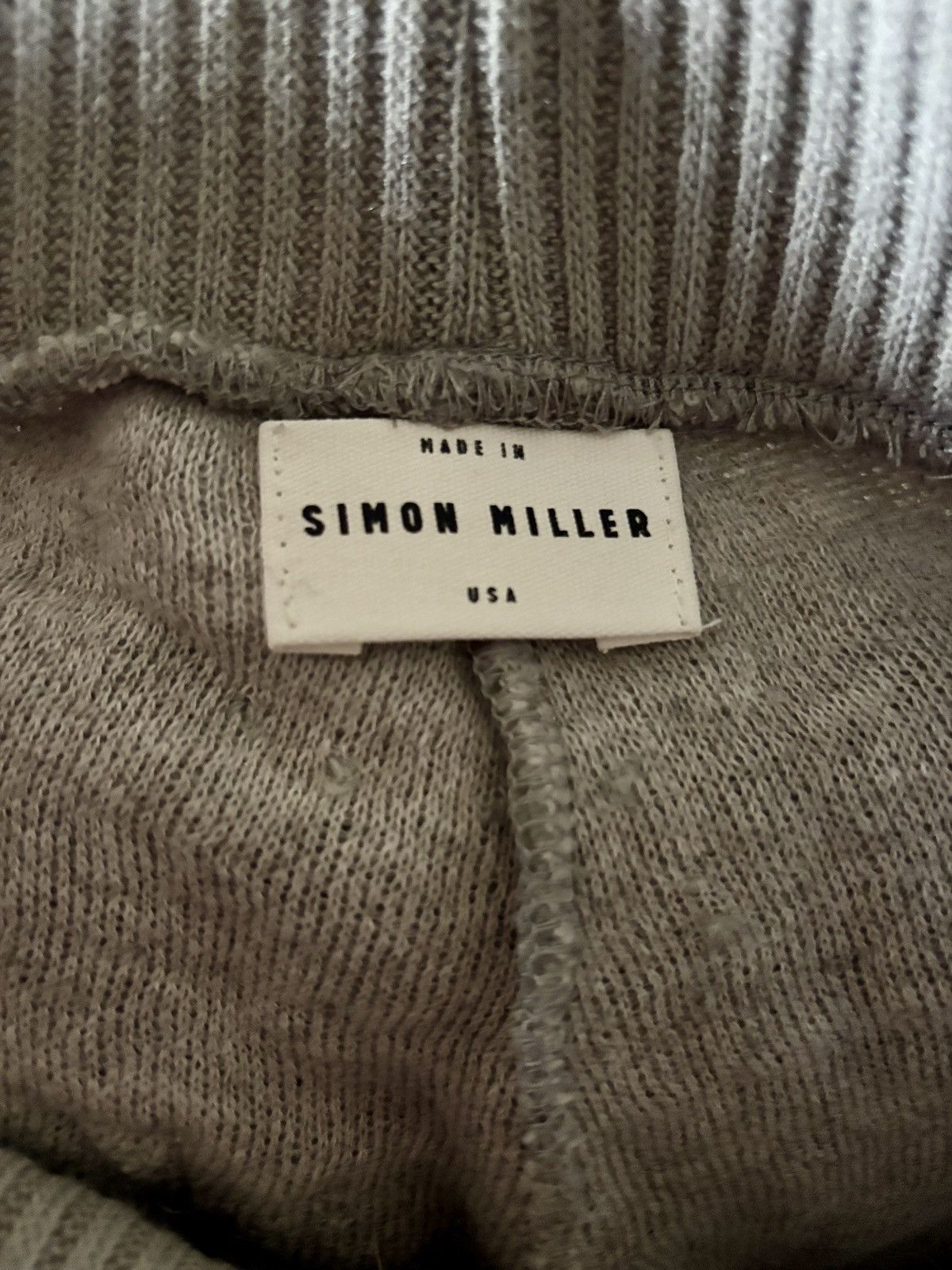 Simon Miller Simon Miller Grey Wool Cotton Knit Joggers Pants Made in USA Size US 31 - 6 Thumbnail