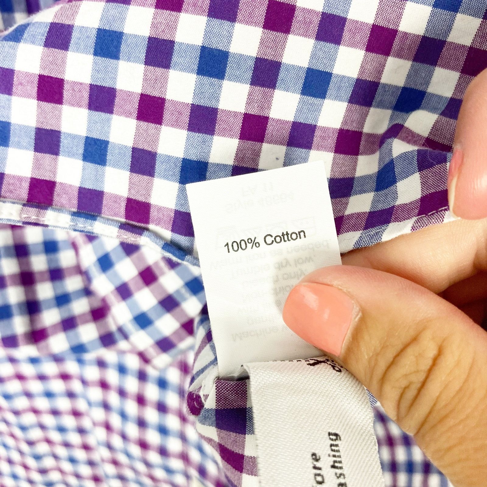 J.Crew J. Crew Purple Blue White Plaid Long Sleeve Button Down Sz L Size US L / EU 52-54 / 3 - 4 Thumbnail