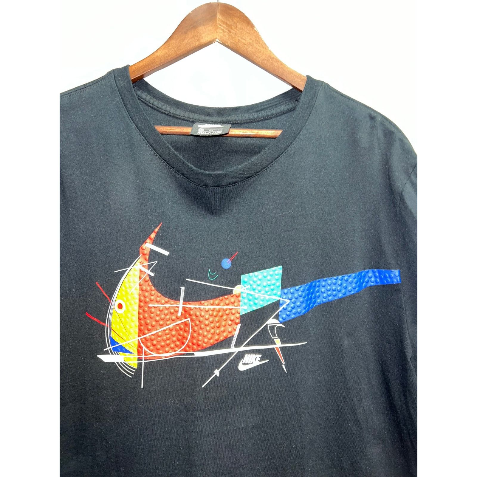 Nike Nike Game Changer Shirt Mens NSW Black Multicolor Logo 2XL Size US XXL / EU 58 / 5 - 2 Thumbnail