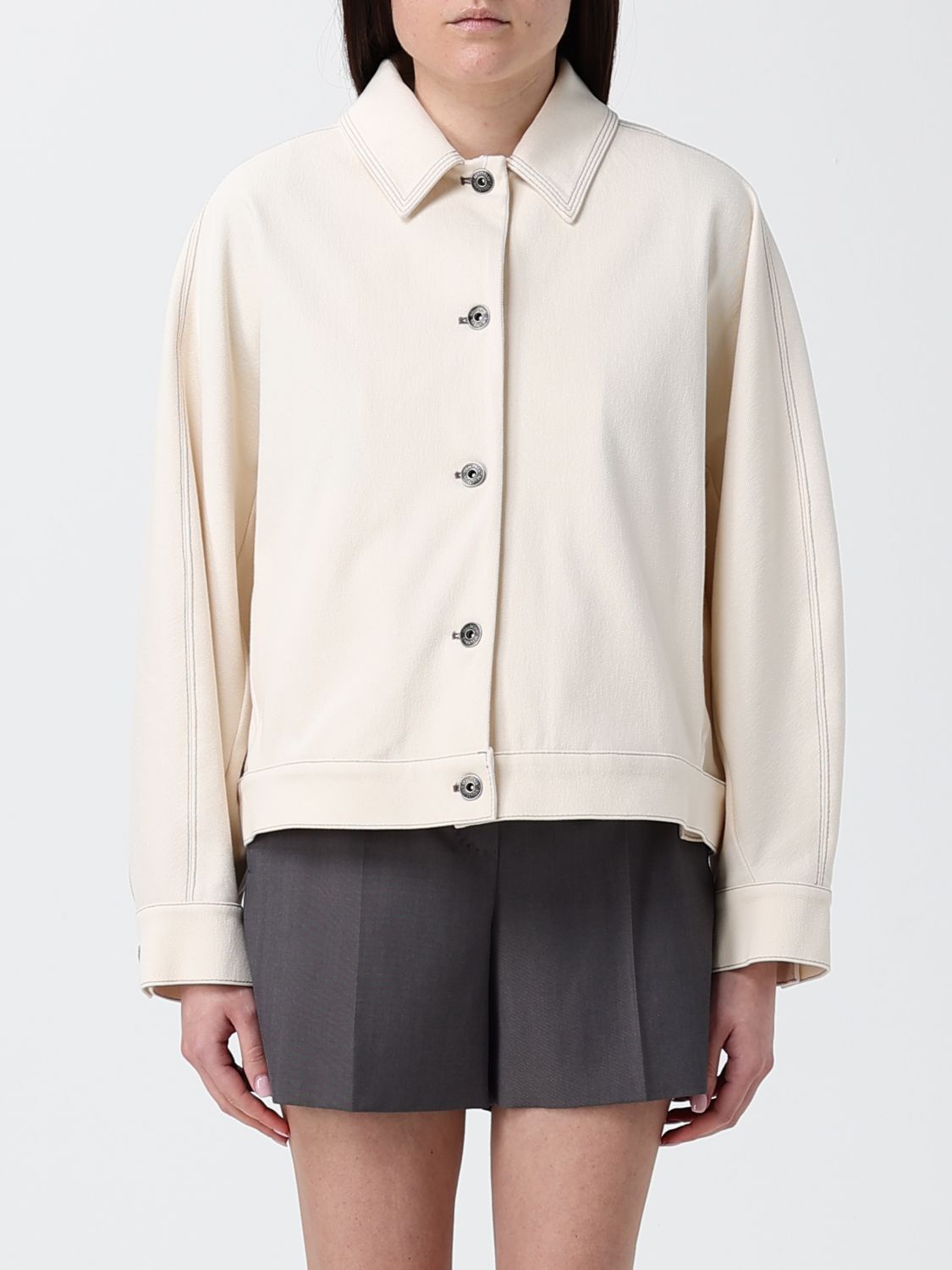 Max Mara Max Mara Jacket Woman Ivory Size M / US 6-8 / IT 42-44 - 1 Thumbnail