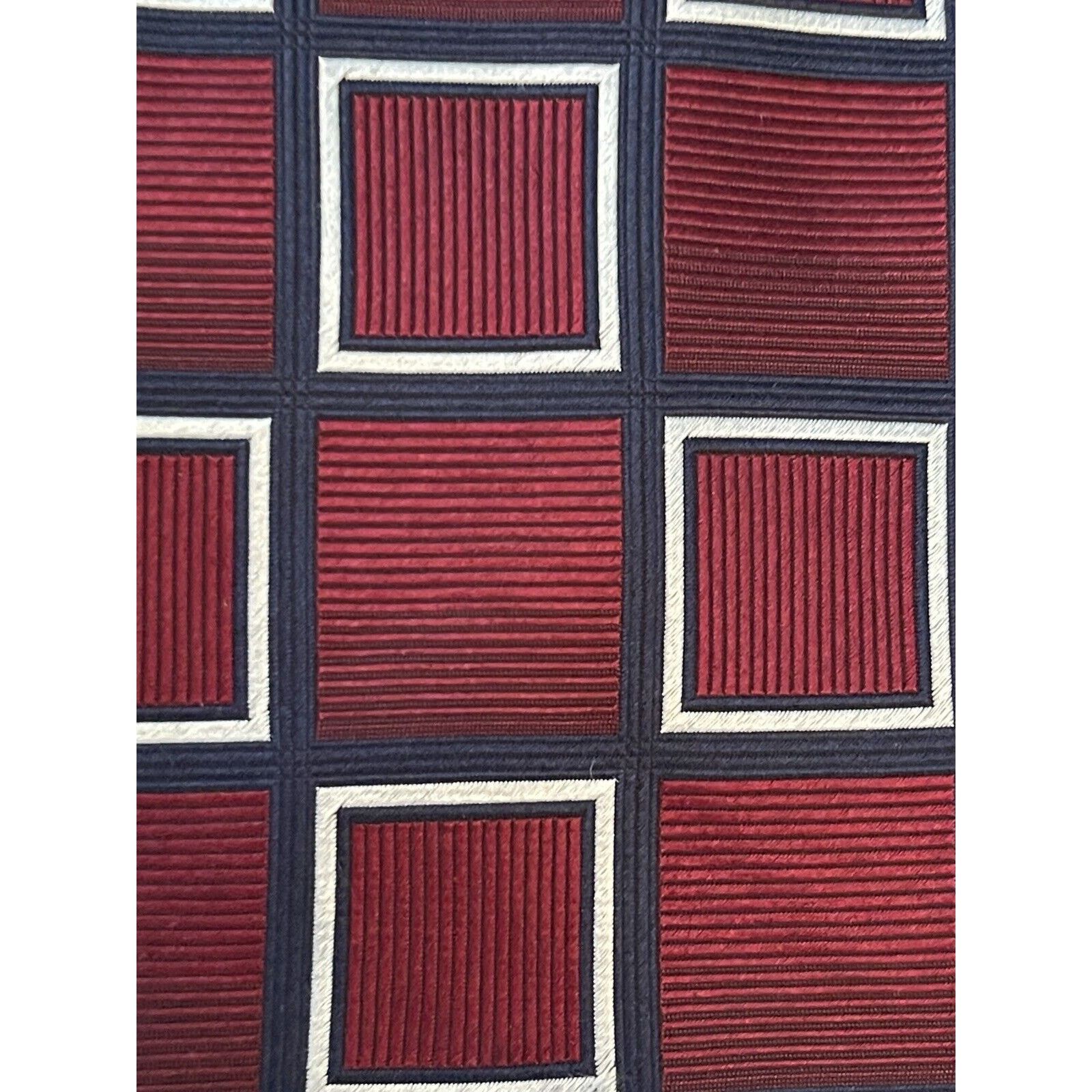 Bruno Piattelli Bruno Piattelli Burgundy Blue HandMade Silk Made In China Size ONE SIZE - 9 Thumbnail