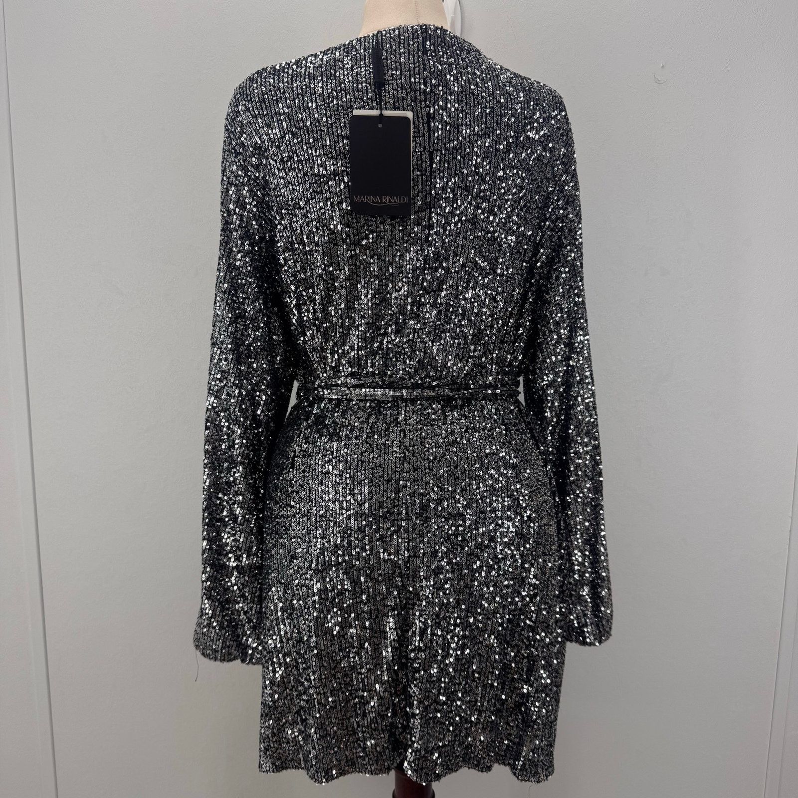 Marina Rinaldi Marina Rinaldi Festivo Sequin Wrap Top Plus 22 Event Party Size 3XL / US 20-22 - 6 Thumbnail