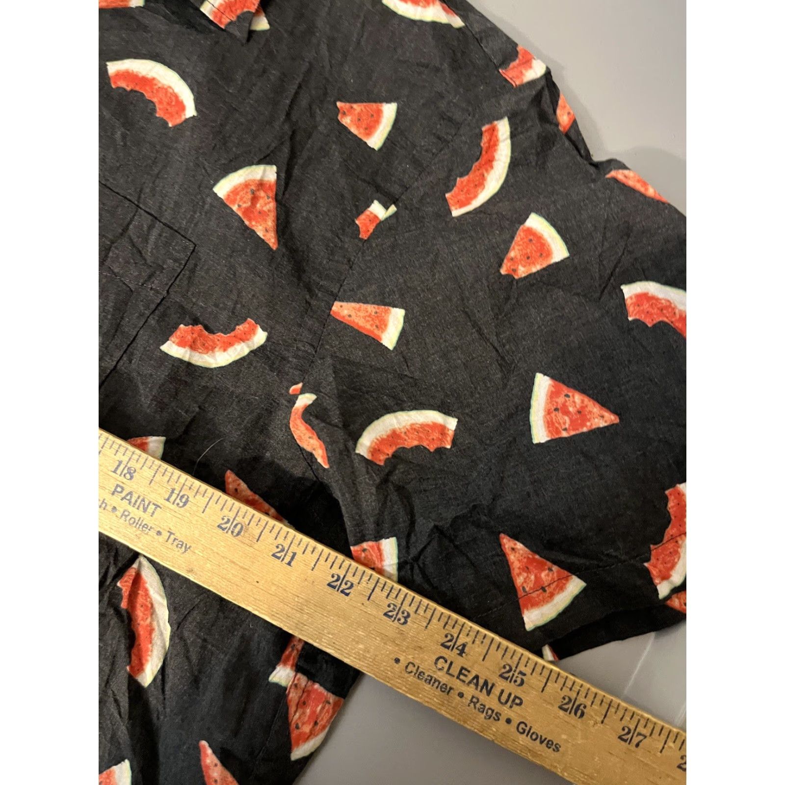 Old Navy Old Navy Button-Up Shirt Men's XXL Short Sleeve Flower Watermelon Print Button-Down Cotton Blend Multicolor Size US XXL / EU 58 / 5 - 5 Thumbnail