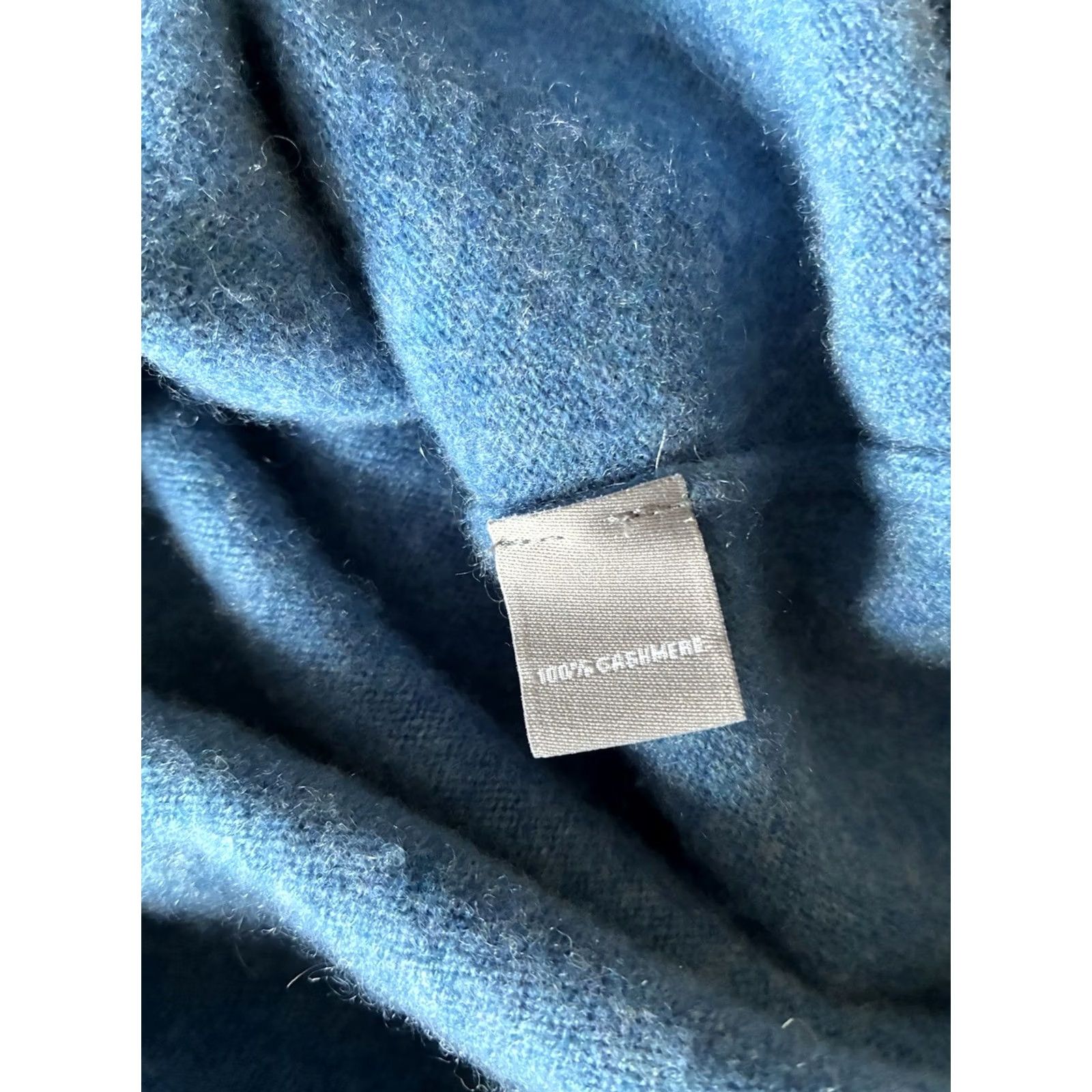 Neiman Marcus Neiman Marcus Men's 100% Cashmere 1/4-Zip Sweater Blue Large Long Sleeve Size US L / EU 52-54 / 3 - 8 Thumbnail