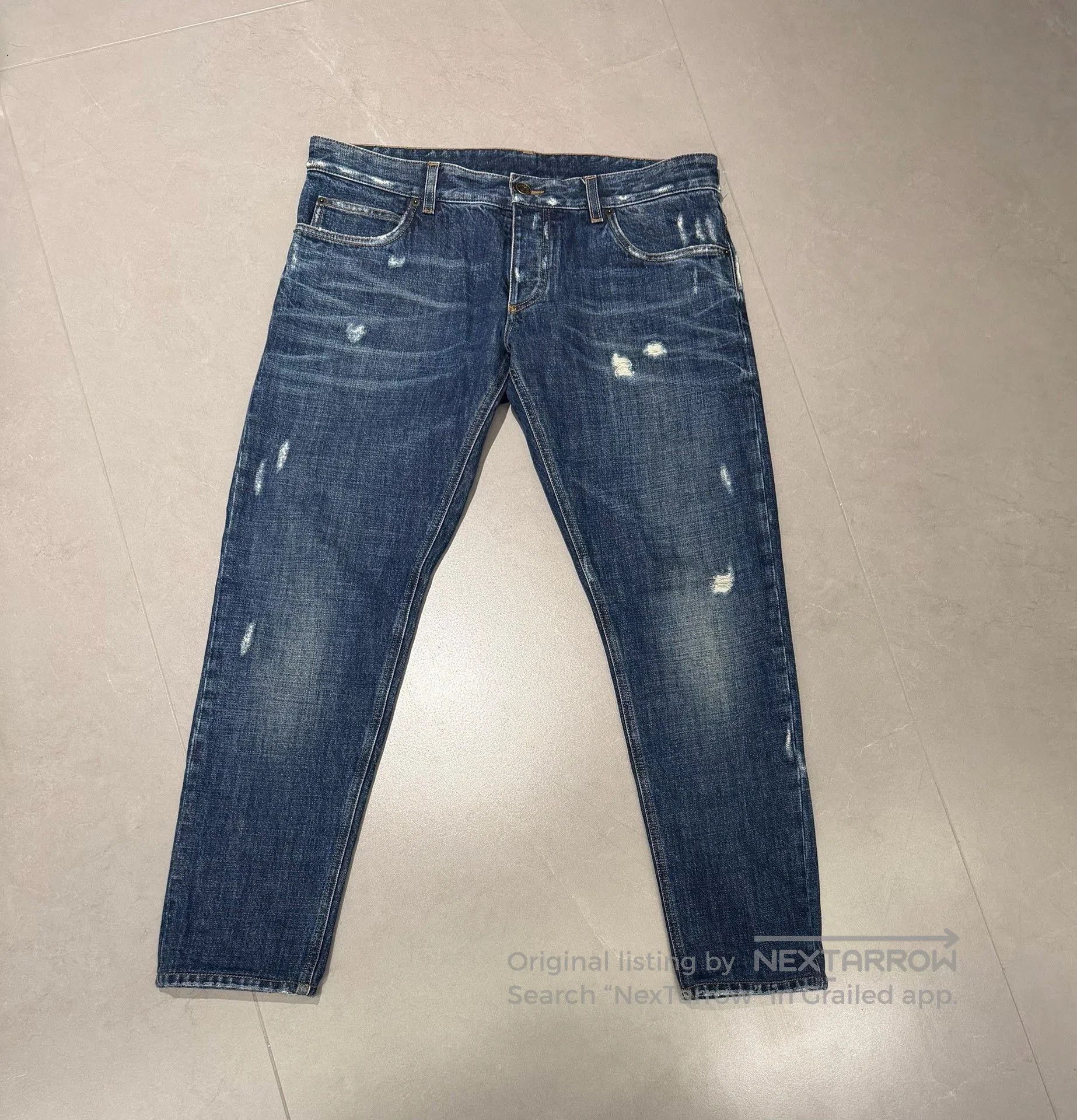 Dolce & Gabbana Dolce & Gabbana Heavy Embroidery Men's Jeans. Size US 34 / EU 50 - 6 Thumbnail