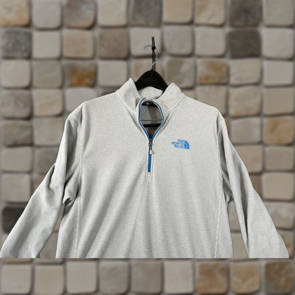 The North Face The North Face Jacket Mens L Gray Fleece 1/4 Zip Long Sleeve Pullover Activewear Logo Size US L / EU 52-54 / 3 - 1 Thumbnail