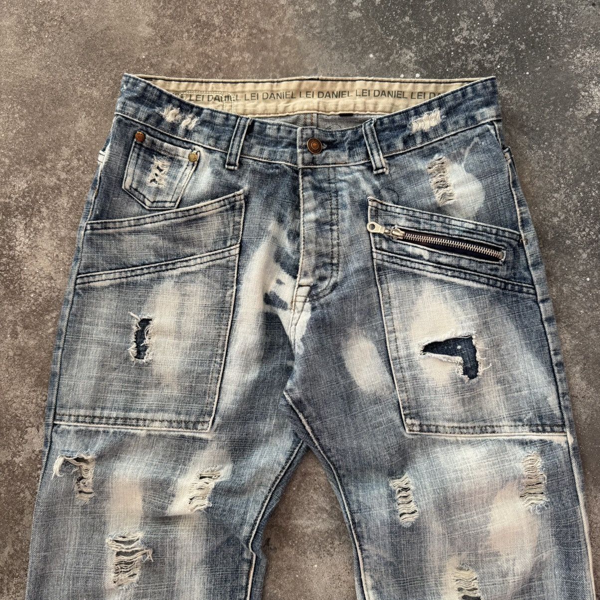 If Six Was Nine Japanese Style Vintage Washed Distressed Denim Jeans Size US 29 - 3 Thumbnail