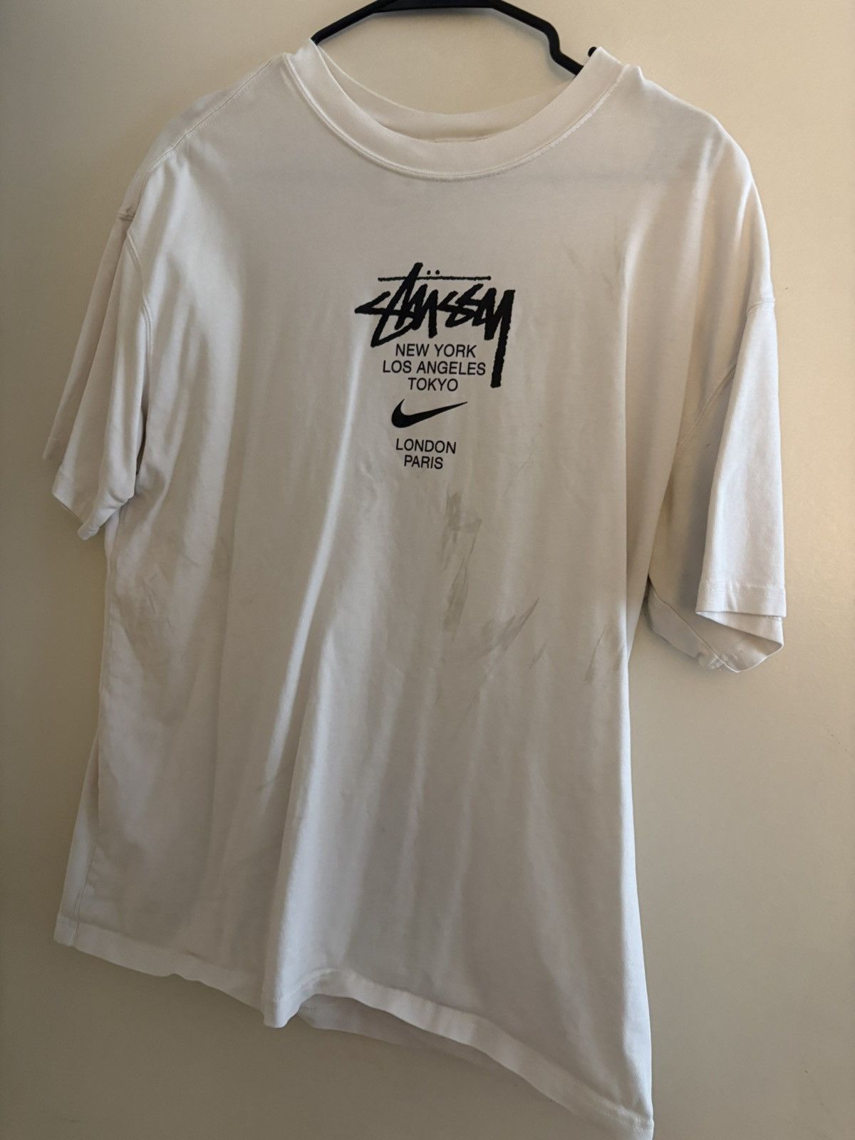 Nike × Stussy Nike x stussy world tour tee Size US M / EU 48-50 / 2 - 2 Thumbnail