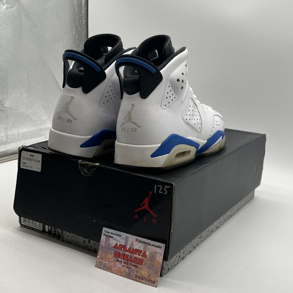 Jordan Brand Air Jordan 6 sport blue Size US 8.5 / EU 41-42 - 5 Thumbnail