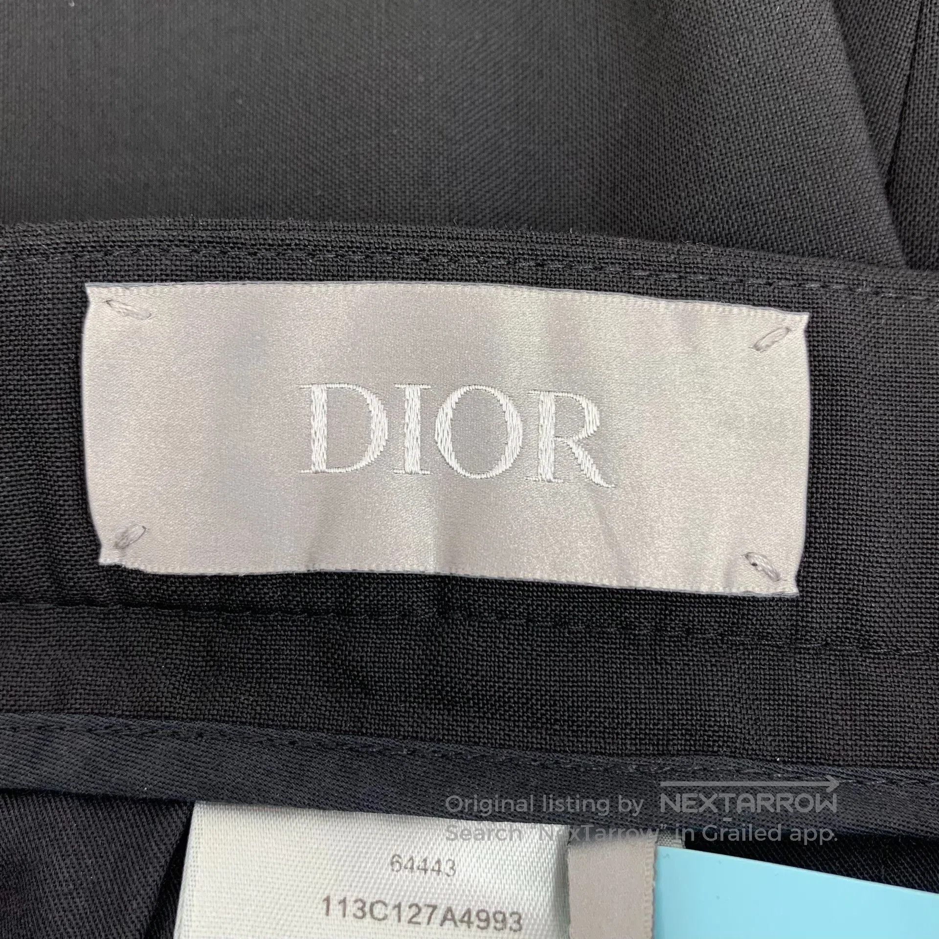 Dior Dior Black Wool Casual Trousers. Size 41" - 6 Thumbnail