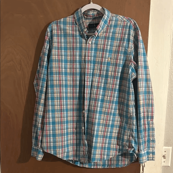 Ralph Lauren RALPH LAUREN Mens Plaid Size Large Long Sleeves Button Up Size US L / EU 52-54 / 3 - 1 Thumbnail