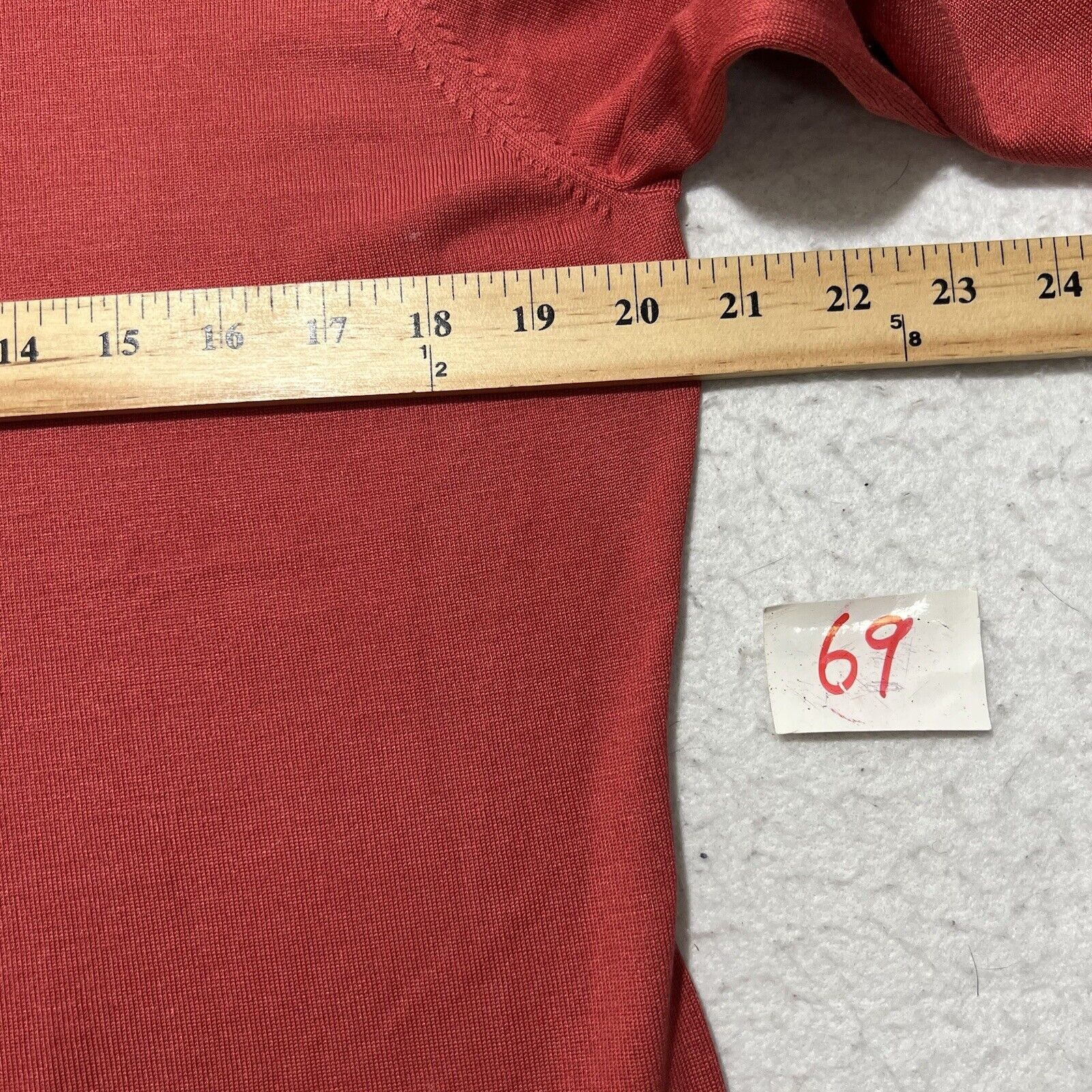 Other Talbots Medium Crewneck T Shirt Solid Red Burgundy Top Size M / US 6-8 / IT 42-44 - 7 Thumbnail