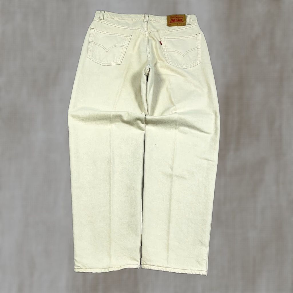 VINTAGE Levi's 550 Jeans Men 36x30 Tan Beige Relaxed Fit 90s 1998 American Classic Denim Straight 5-Pocket Mens Jeans