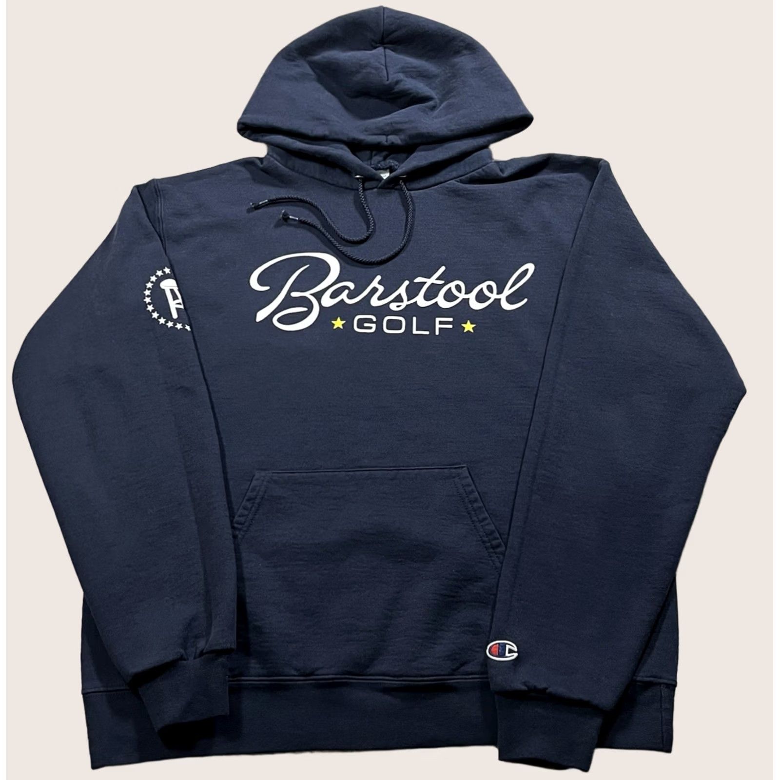 Champion Barstool Sports Hoodie Mens M Champion Pullover Sweatshirt Golf Logo Pockets Blue Barstool Champion Hoodie M Mens Golf Logo Pockets Blue Size US M / EU 48-50 / 2 - 1 Thumbnail