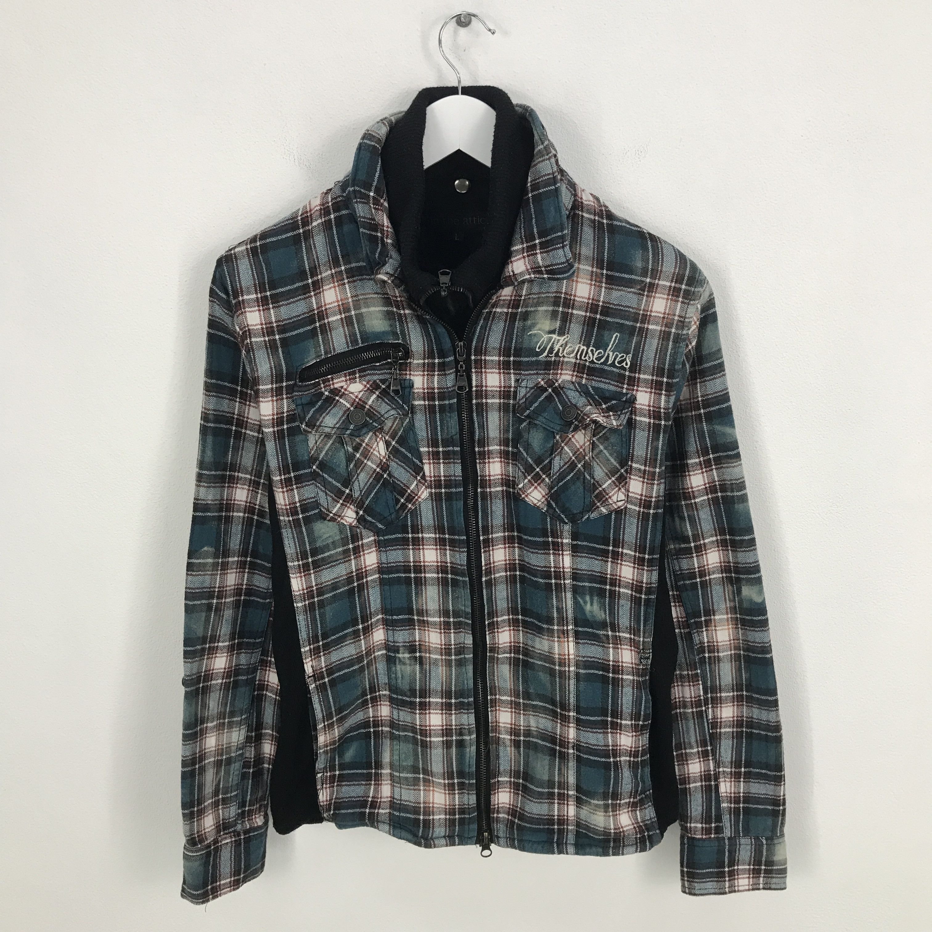 In The Attic × Japanese Brand Rare in the attic Zipper Double Collar Jacket Size US M / EU 48-50 / 2 - 1 Thumbnail