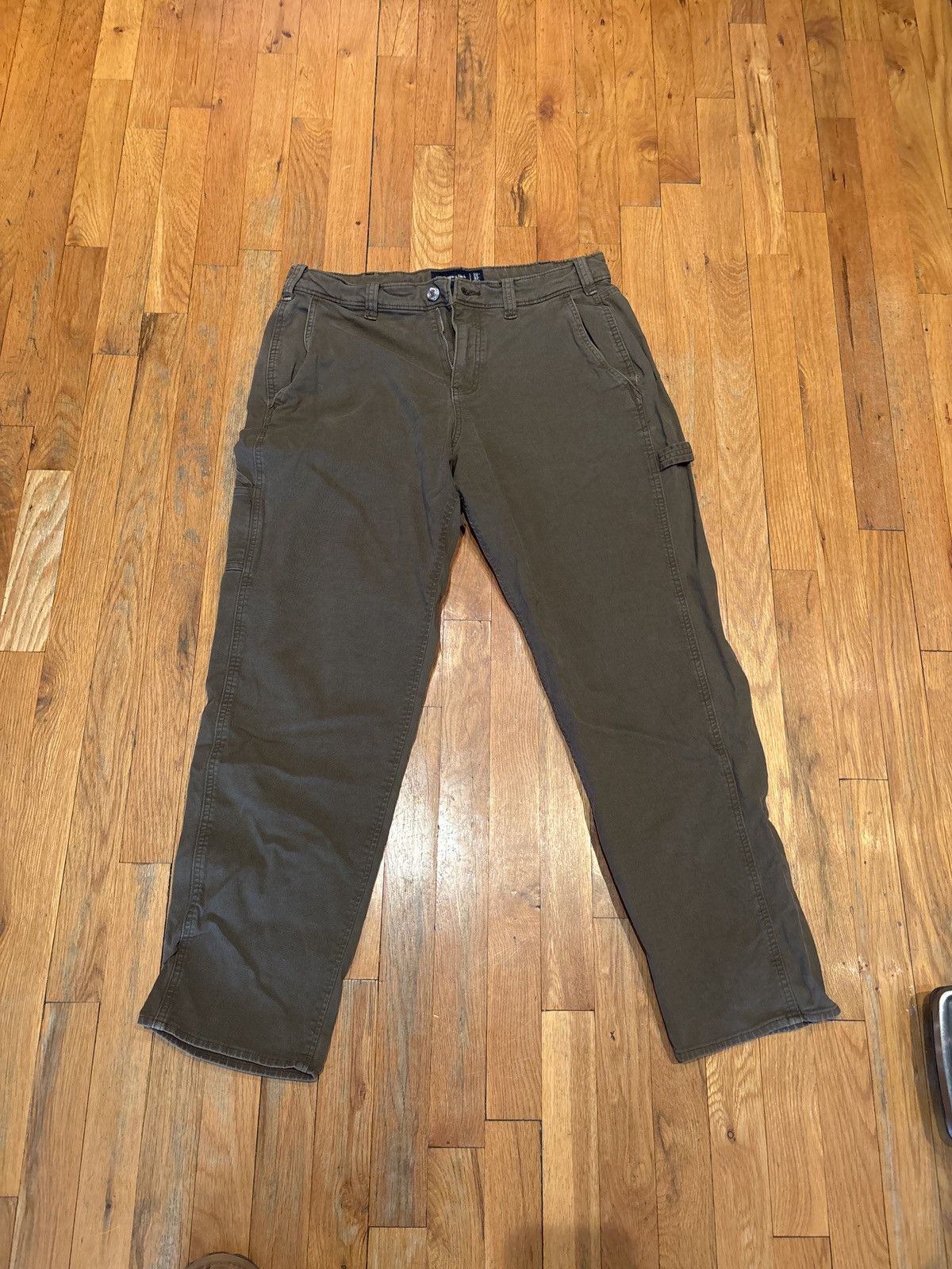 Abercrombie & Fitch Abercrombie % Fitch brown stretch pants Size US 32 / EU 48 - 1 Thumbnail
