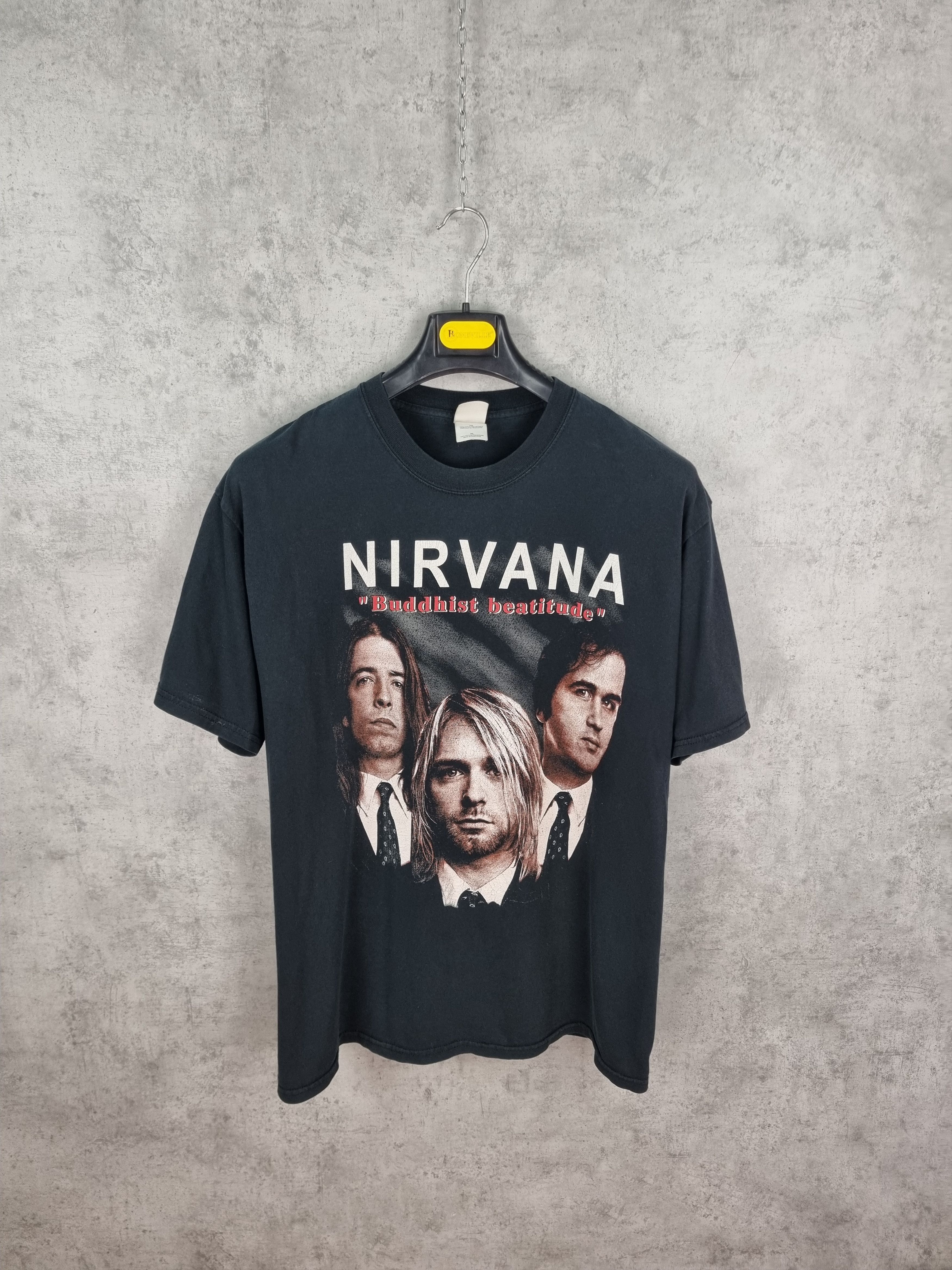 Band Tees × Nirvana NIRVANA BUDDDHIST BEATITUDE PORTRET KURT COBAIN BAND TEE Size US XL / EU 56 / 4 - 3 Thumbnail