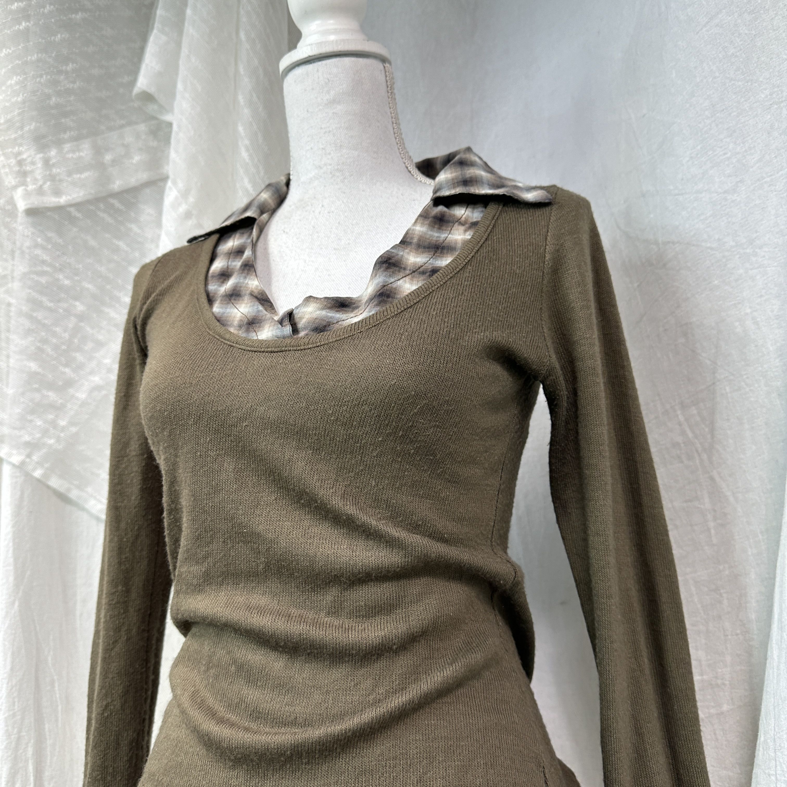 Vintage Vintage Avant Garde Fitted School Girl Sweater Y2K Size S / US 4 / IT 40 - 5 Thumbnail