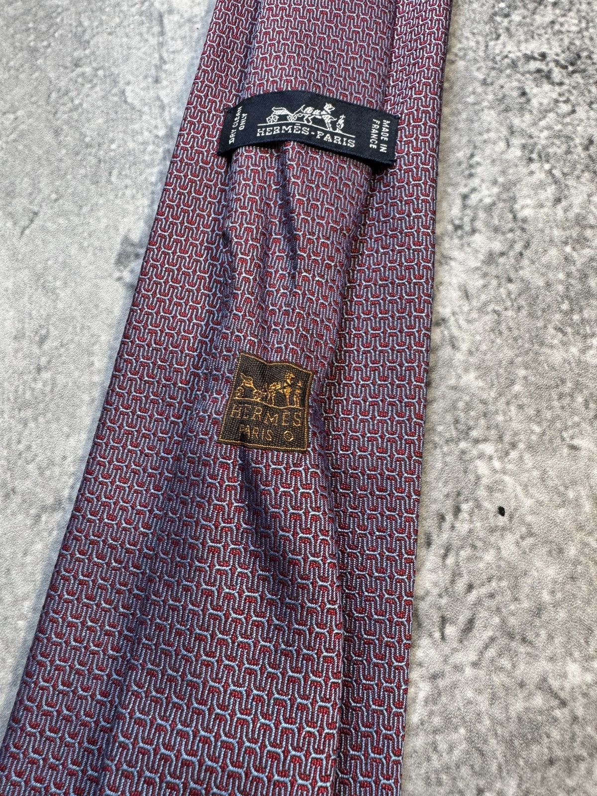 Hermes Hermes tie 100% slik Size ONE SIZE - 3 Thumbnail