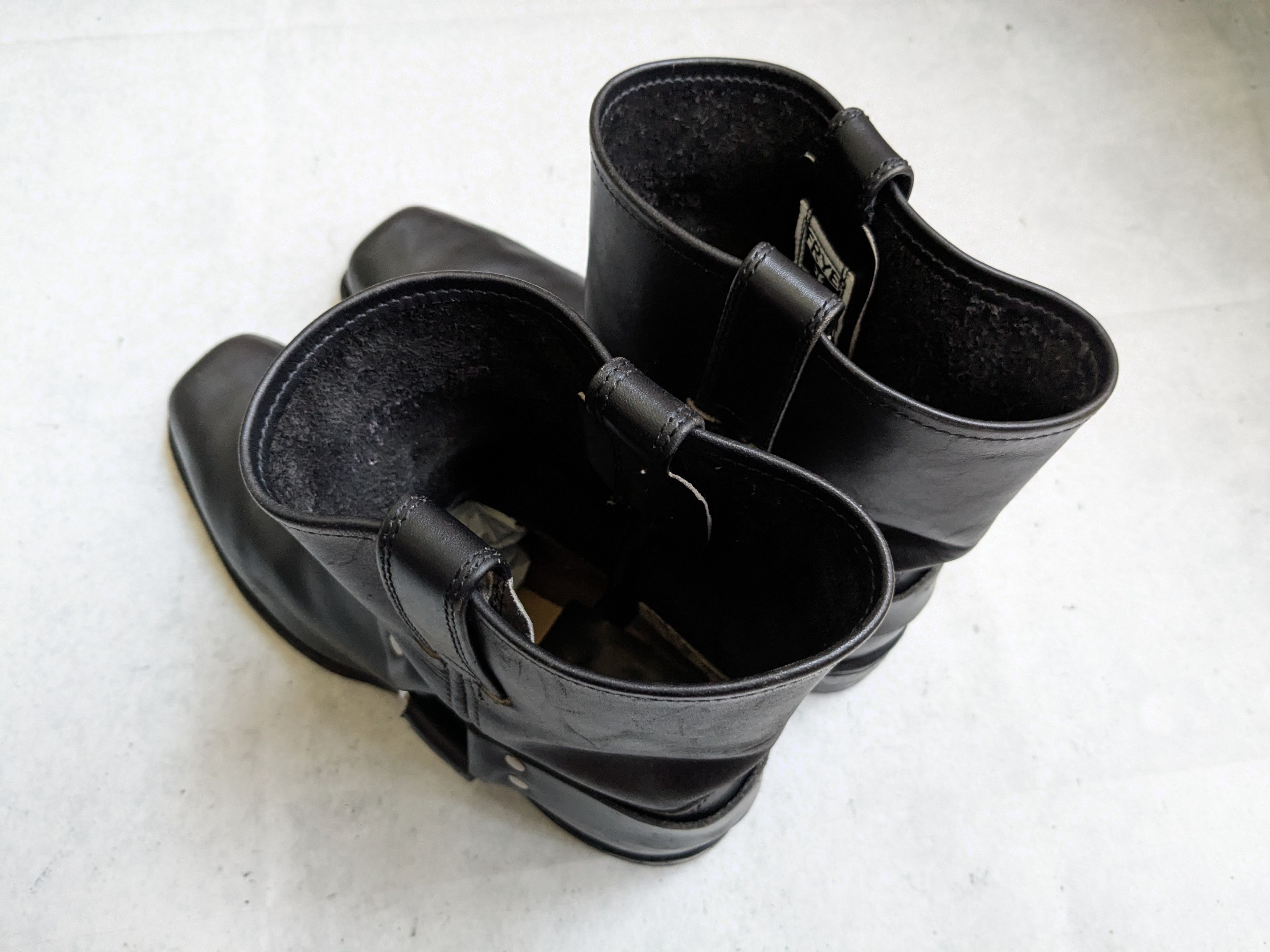 Frye Frye Harness Boots Black 11 M Leather Buckle Size US 11 / EU 44 - 17 Thumbnail