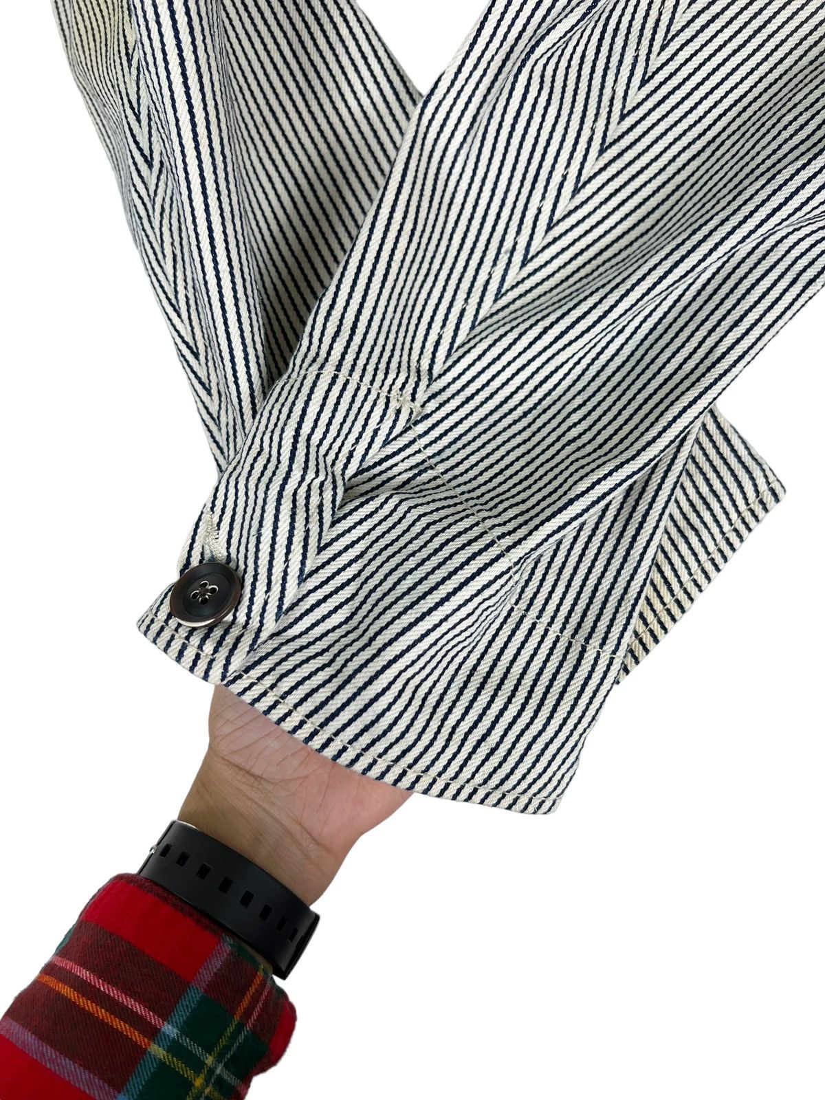 Beams Plus 🔥 BEAMS PWH PRISONER HIKORY STRIPE JACKET Size US L / EU 52-54 / 3 - 12 Thumbnail