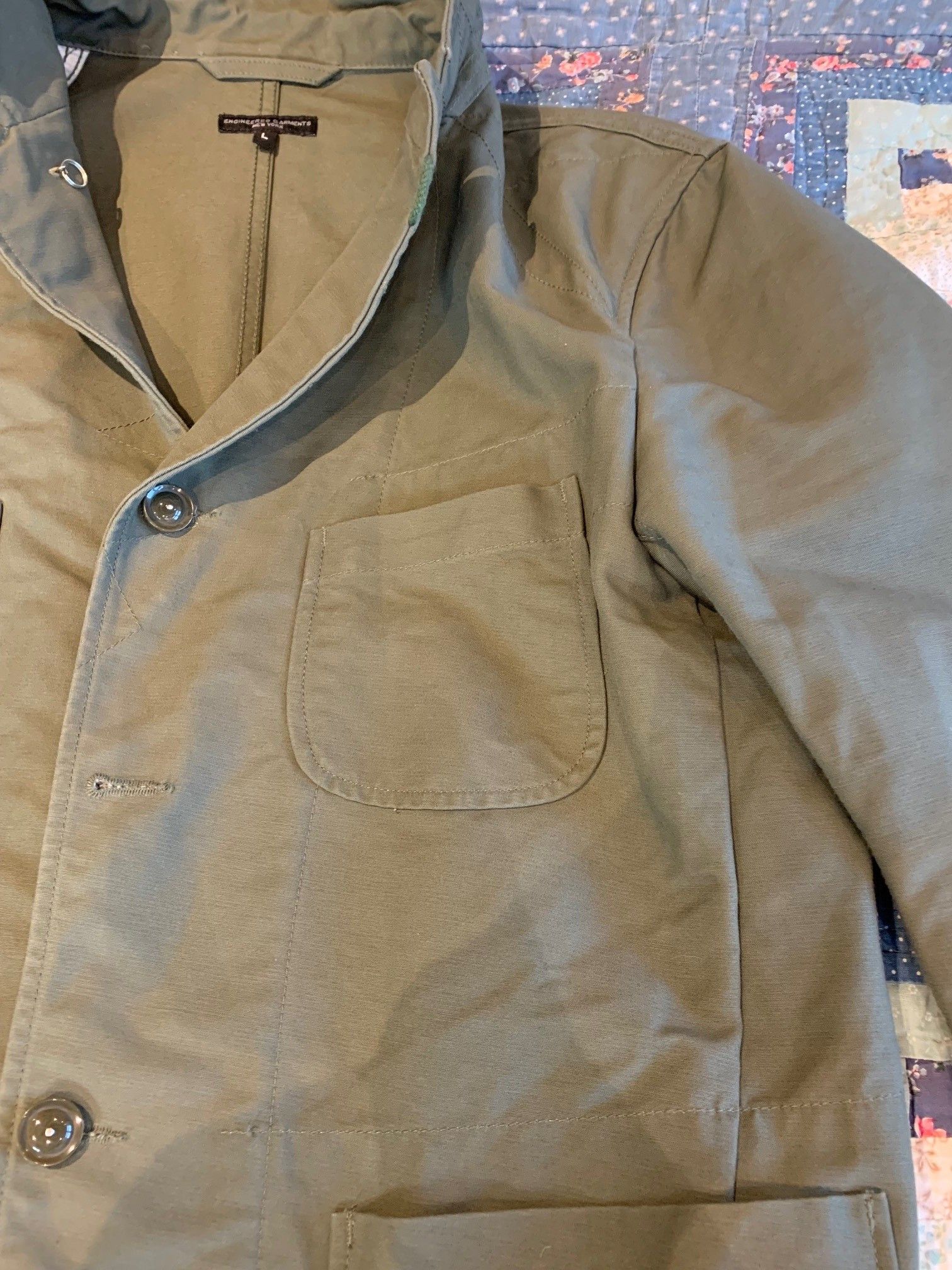 Engineered Garments EG Bedford Olive Sports Coat Size 40R - 5 Thumbnail
