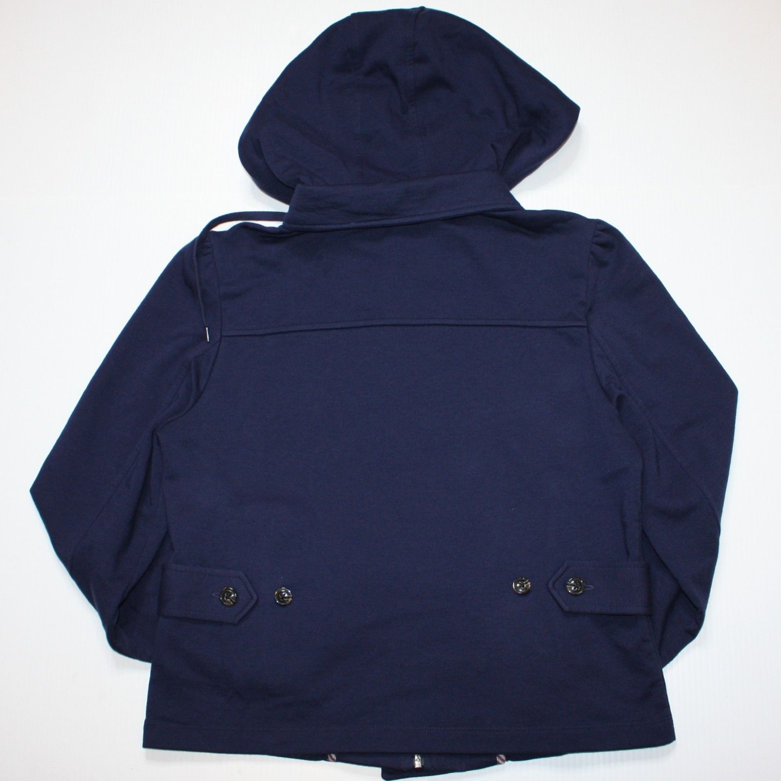 Other Shade Navy Blue Soft Hoodie Jacket with Striped Hood Size M / US 6-8 / IT 42-44 - 5 Thumbnail
