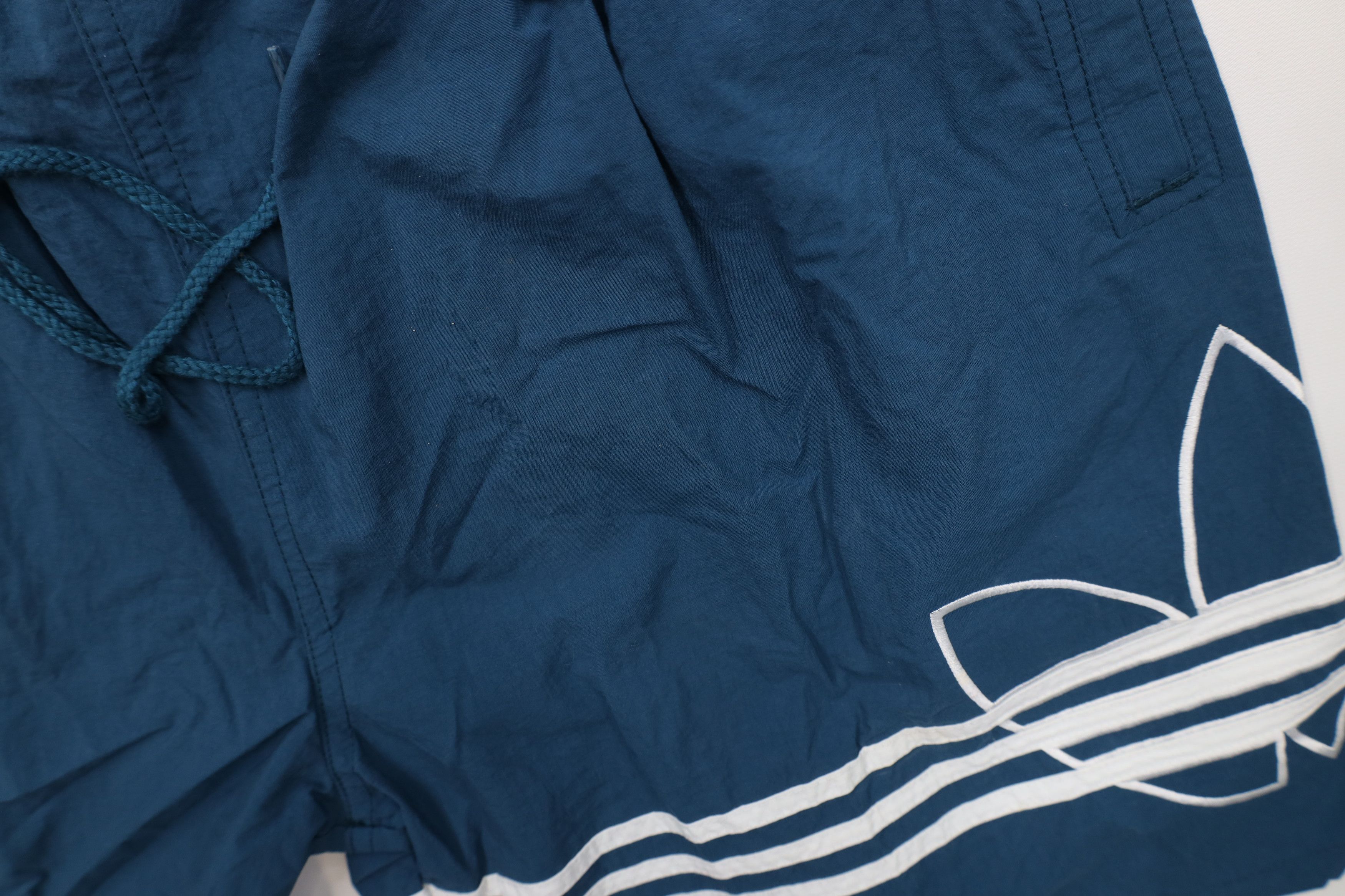 Adidas Deadstock Vintage 90s Adidas Jogging Soccer Shorts Teal Size US 34 / EU 50 - 7 Thumbnail