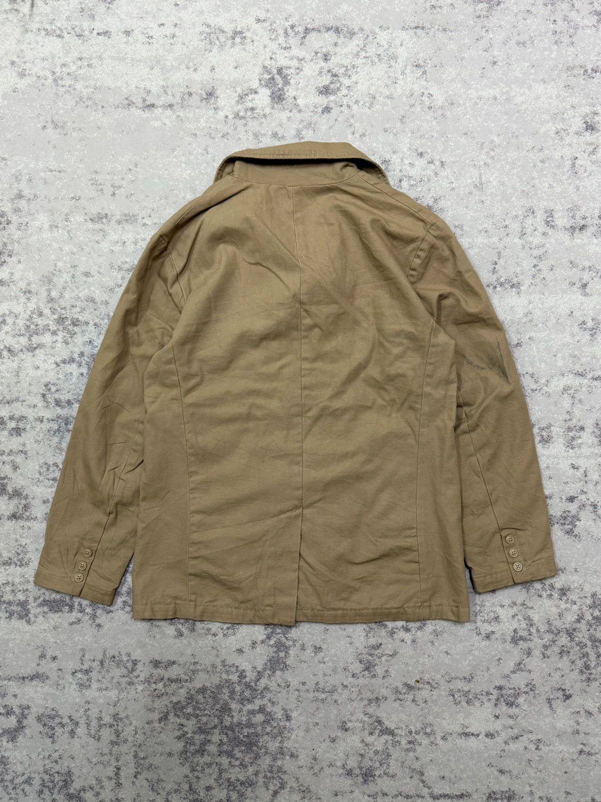 Gap Gap Double Breasted Car Coat Khaki Cotton Blend Jacket Size US L / EU 52-54 / 3 - 12 Thumbnail