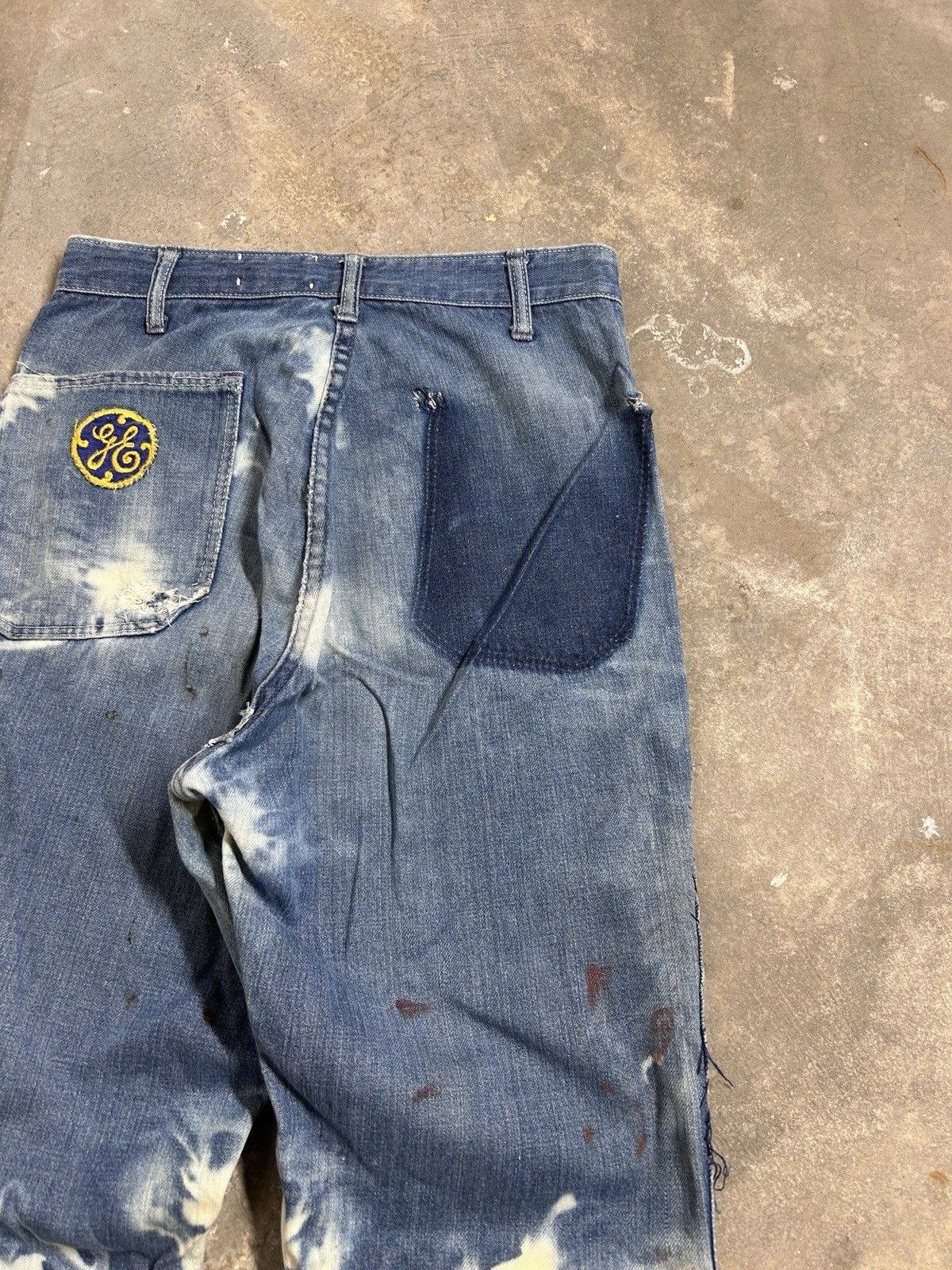 Other Vintage 60’s Flared High Jeans Boho Bleached Distressed Size 26" / US 2 / IT 38 - 7 Thumbnail