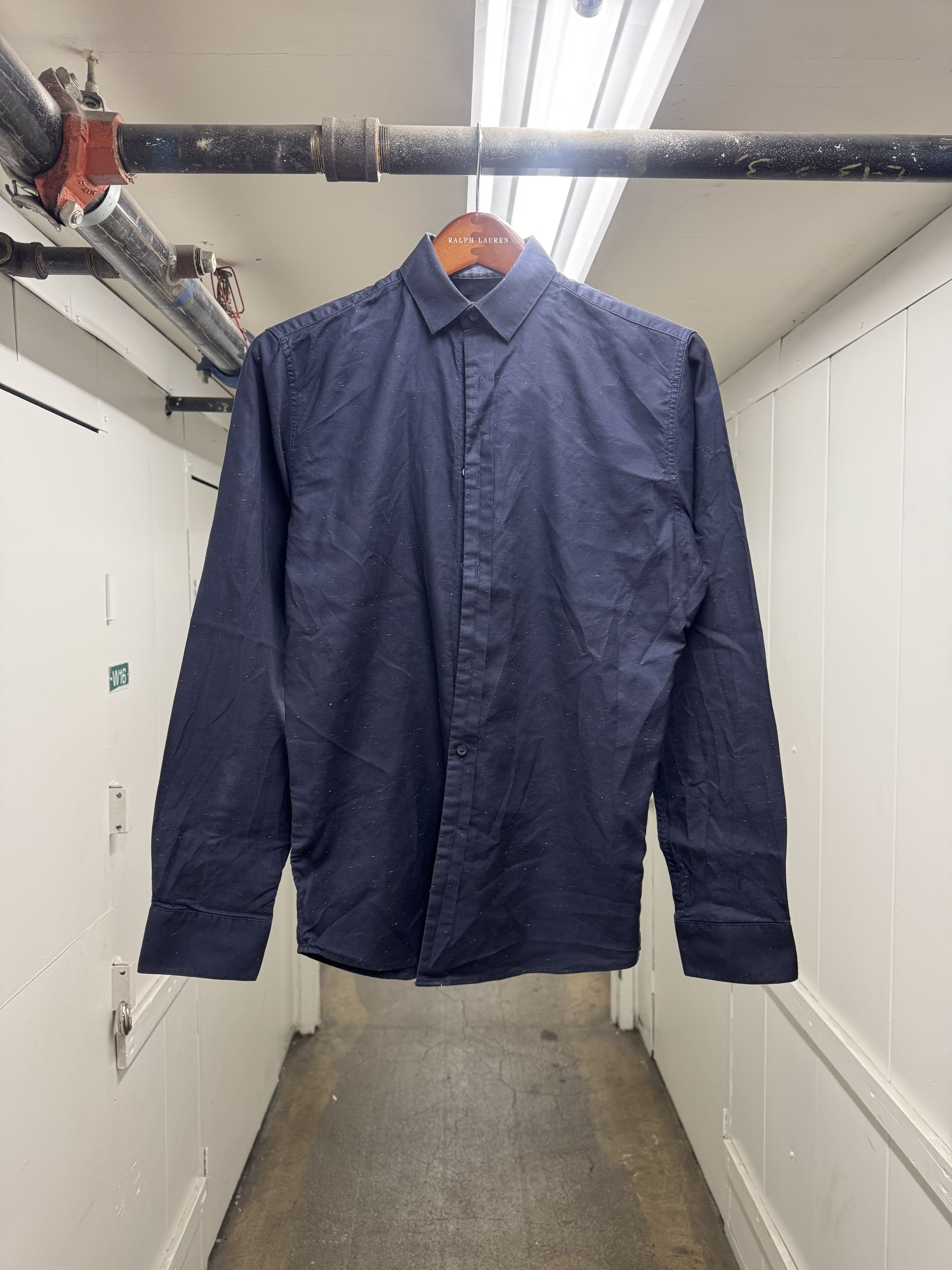 Selected Homme Selected Homme Slim Fit Blue Speckled Button Up Shirt Size US S / EU 44-46 / 1 - 1 Thumbnail