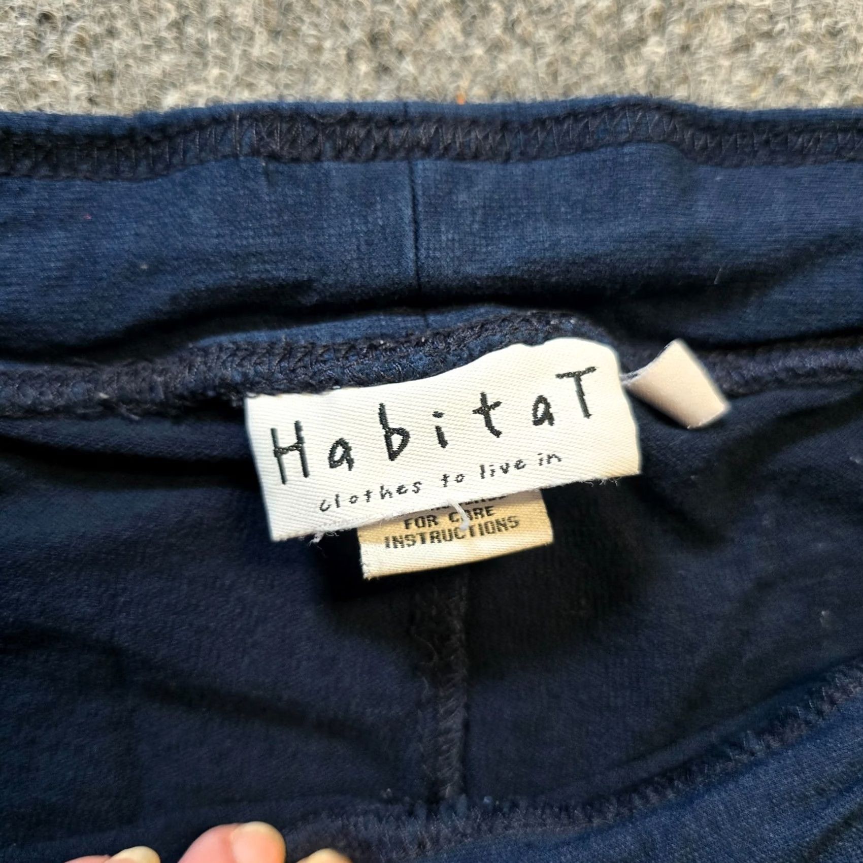 Habitat Habitat Pants Womens Medium Blue Tapered Leggings Stretch Knit Mid Rise Casual Size 32" / US 10 / IT 46 - 4 Thumbnail