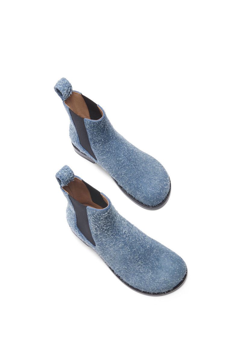 Loewe o1in1g0426 Campo Chelsea Boots in Raw Denim Size US 8 / IT 38 - 4 Thumbnail