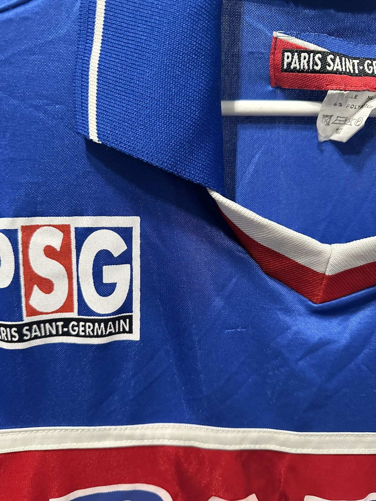 Nike Vintage 90s Jersey PSG Soccer Shirt Y2K Block Core Size US XL / EU 56 / 4 - 16 Thumbnail