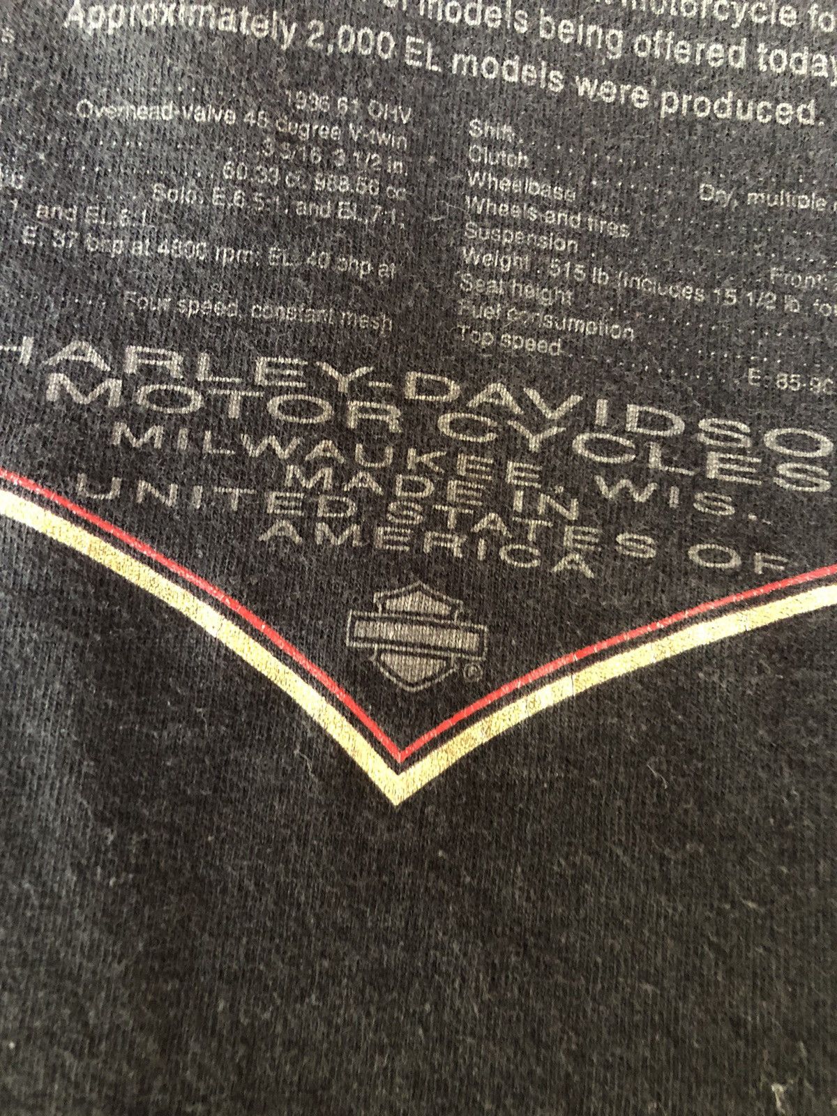 Harley Davidson Vintage 90’s Harley Davidson Knucklehead Rare Shirt Tee Size US M / EU 48-50 / 2 - 8 Thumbnail