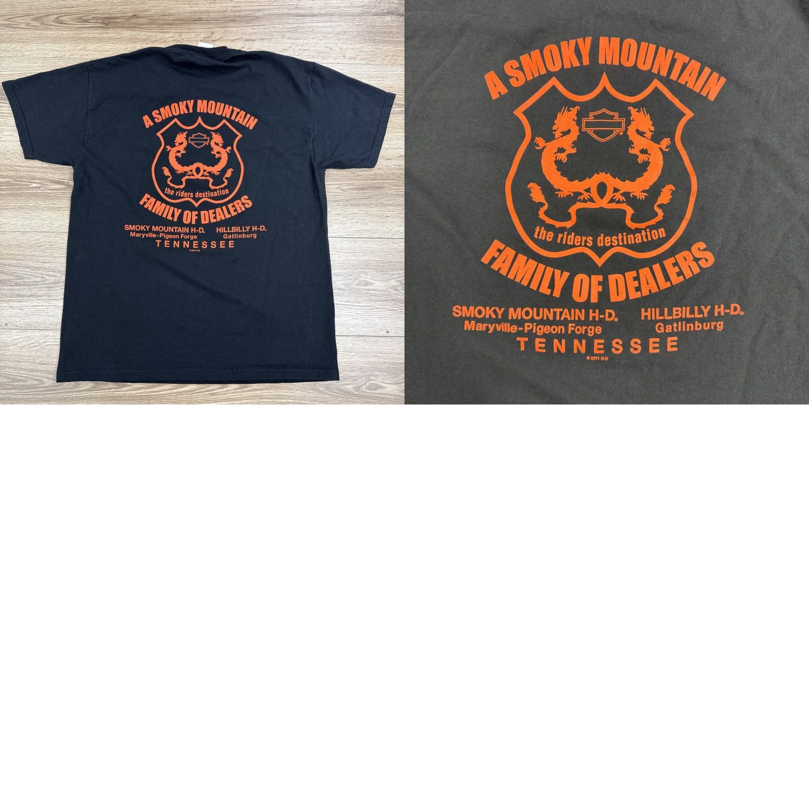 Harley Davidson Harley-Davidson Shirt Men L Black Fire It Up Smokey Mountain Tenn T-Shirt Size US L / EU 52-54 / 3 - 8 Thumbnail