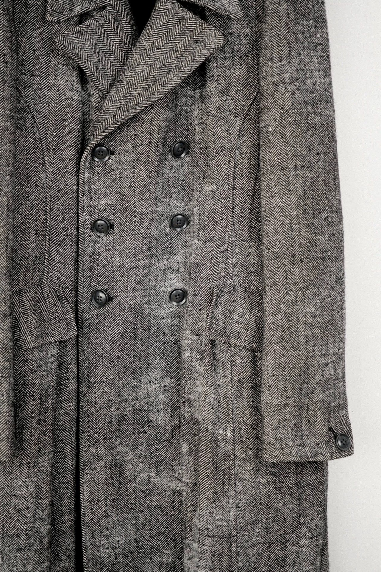 Yohji Yamamoto Yohji Yamamoto 11AW DB Fishbone Black Raven Coat Size US S / EU 44-46 / 1 - 6 Thumbnail