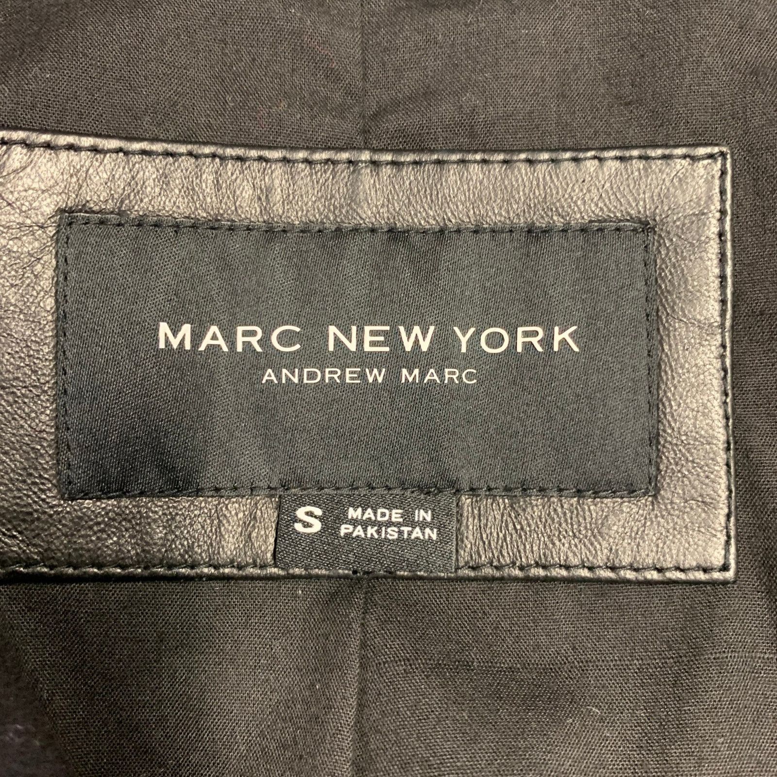 Other MARC NEW YORK Size S Black Leather Motorcycle Jacket Size S / US 4 / IT 40 - 6 Thumbnail