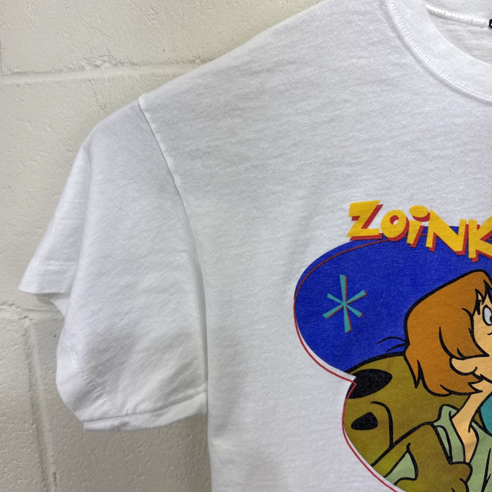 Vintage VINTAGE Scooby-Doo Cartoon Network T Shirt Men’s Large White 90s Graphic Print Short Sleeve Crew Neck Mens Size US L / EU 52-54 / 3 - 5 Thumbnail