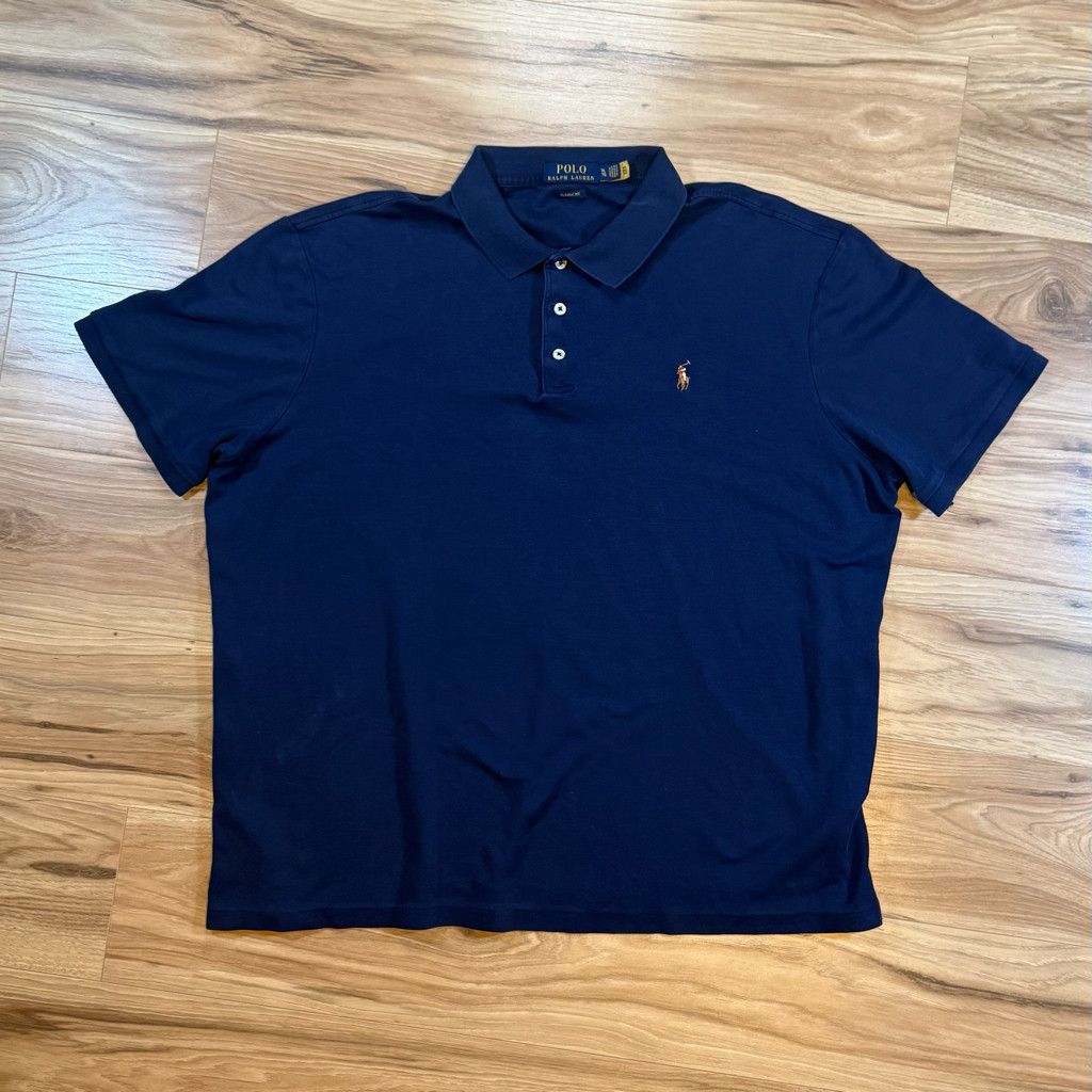 Polo Ralph Lauren Polo Ralph Lauren Men’s XL Classic Fit Polo Shirt Navy Size US XL / EU 56 / 4 - 1 Thumbnail