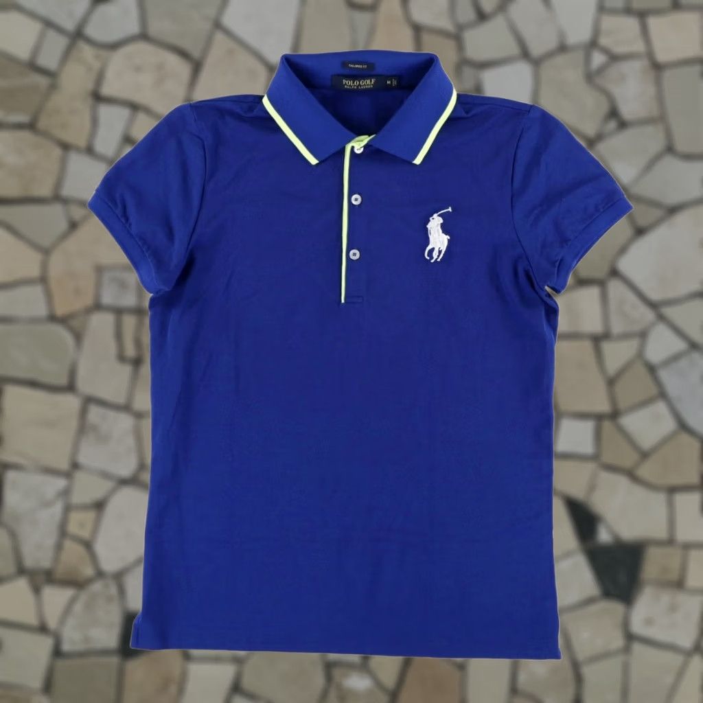 Polo Ralph Lauren Polo Ralph Lauren Golf Tailored Fit Stretch Cotton Blend Solid Polo Shirt Blue Men's M Size US M / EU 48-50 / 2 - 1 Thumbnail